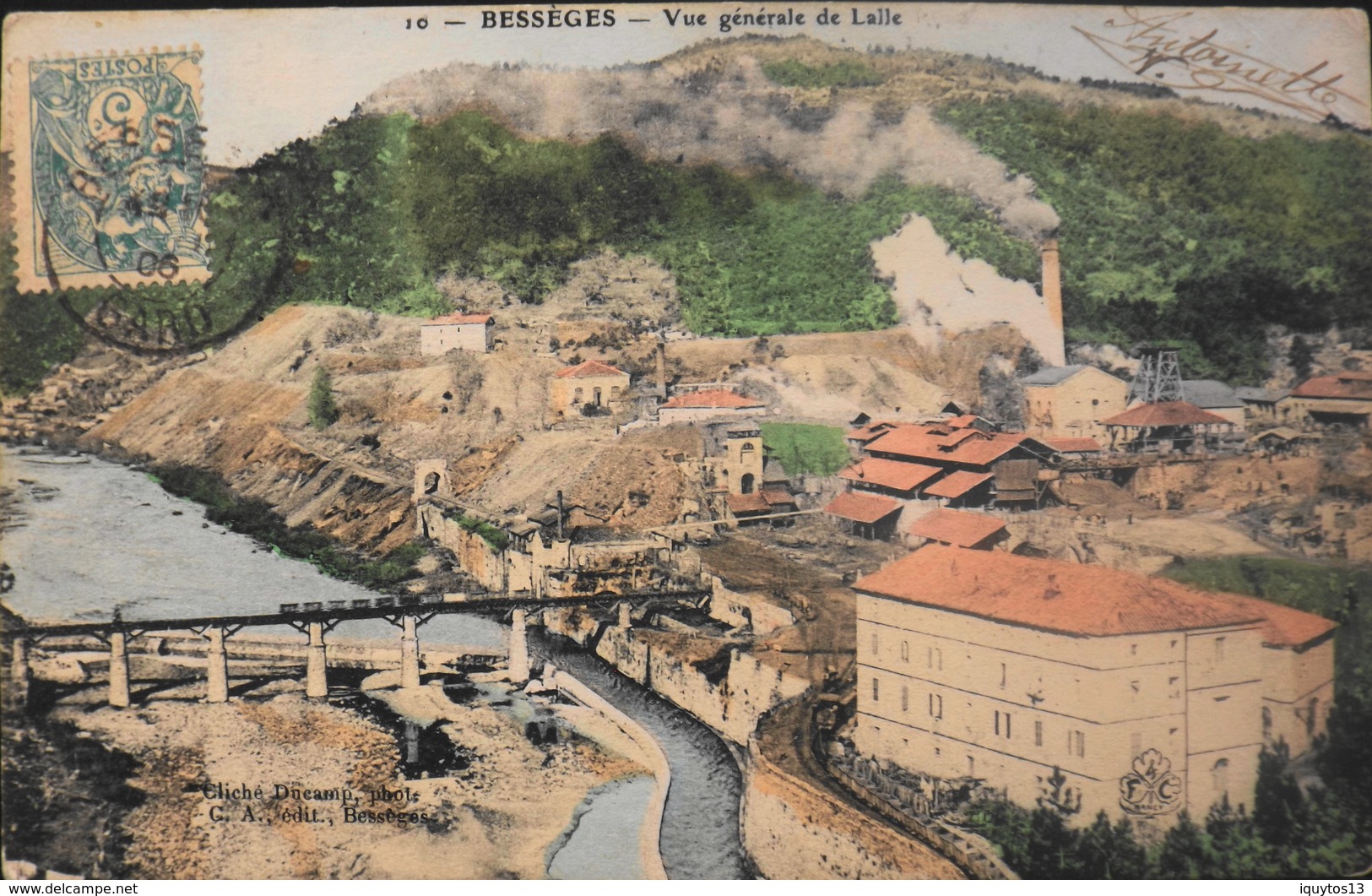 CPA.- FRANCE - Bessèges Est Situé Dans Le Dép. Du Gard - Vue Générale De L'Alle - Daté 1906 - BE - Bessèges