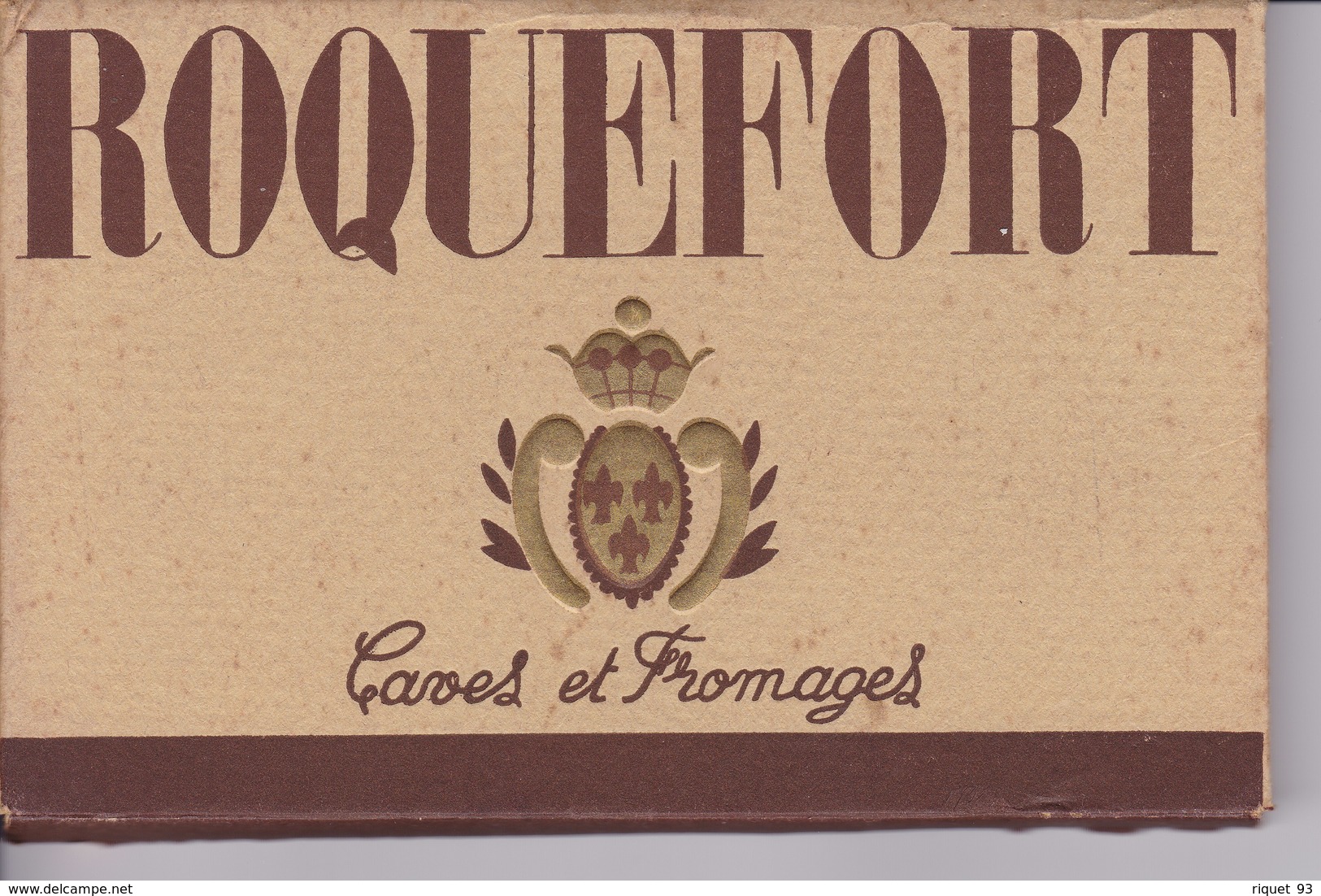 ROQUEFORT SOCIETE - Caves Et Fromages ( Pochette  Avec Doc Hitorique De 20 Vues) - Roquefort