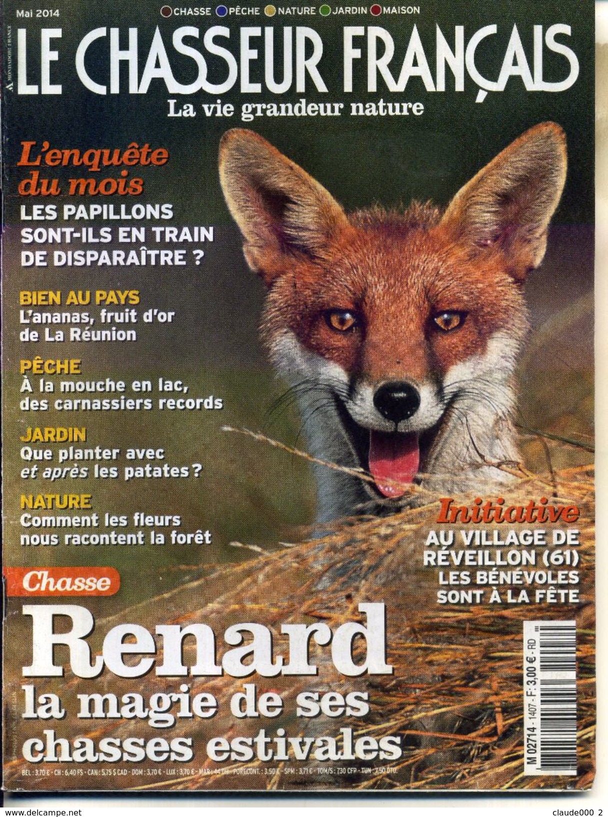 LE CHASSEUR FRANCAIS ANNEE COMPLETE 2014 Soit 12 Numéros - Chasse & Pêche