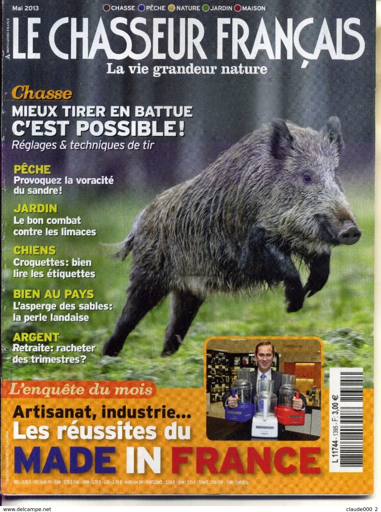 LE CHASSEUR FRANCAIS ANNEE COMPLETE 2013 Soit 12 Numéros - Jagen En Vissen