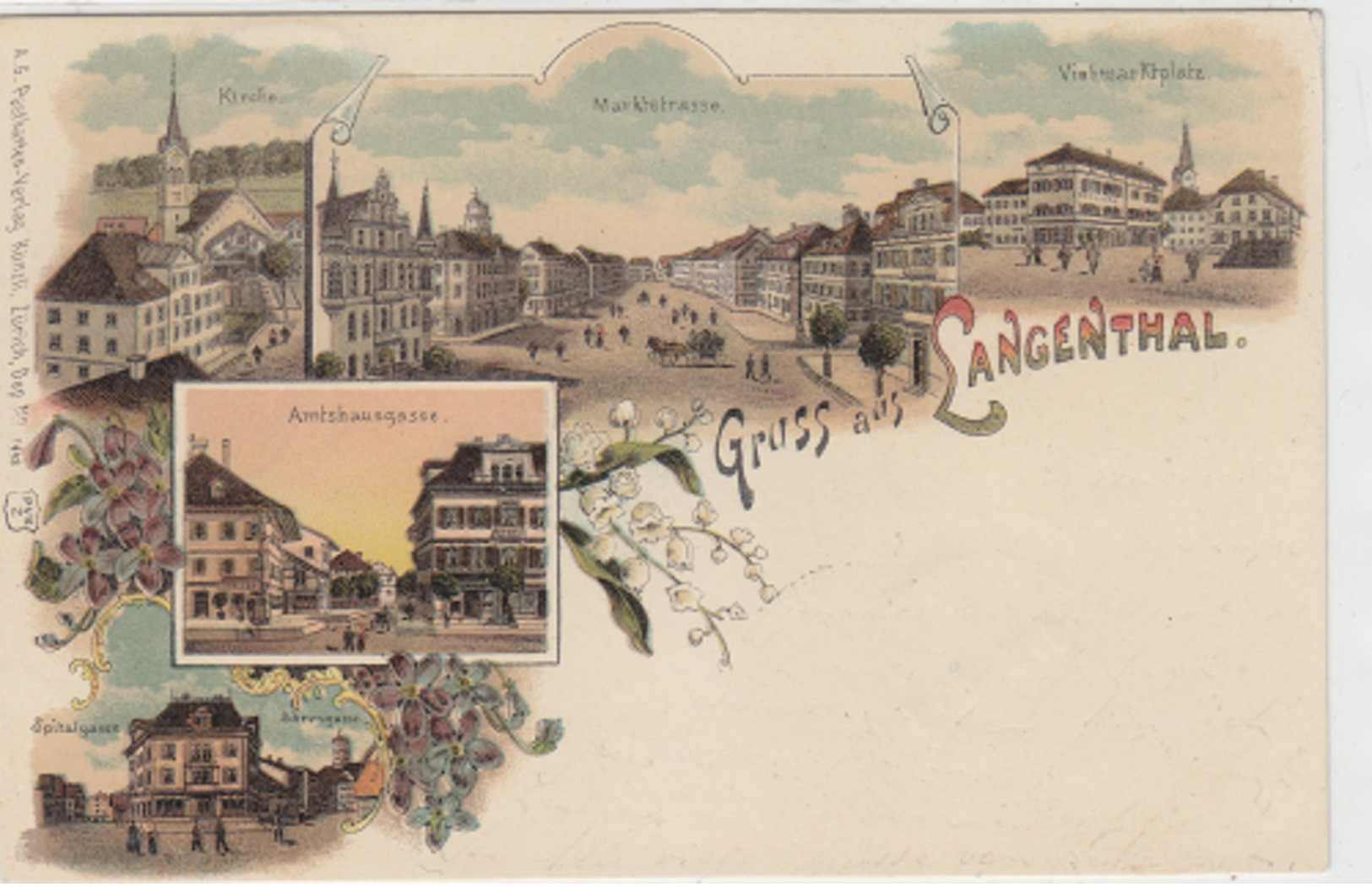 Gruss Aus Langenthal - Litho - 1902      (P-69-40701) - Langenthal