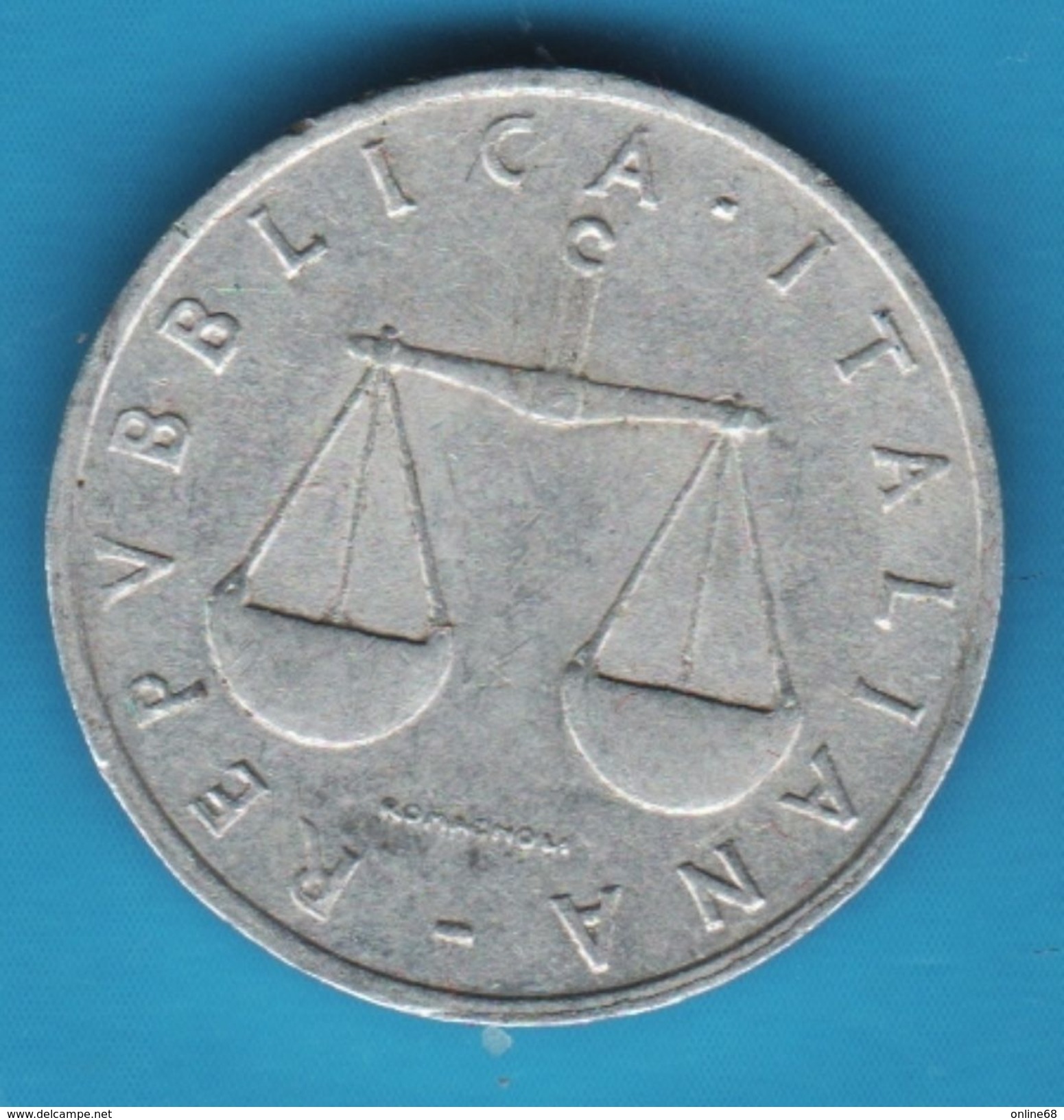 ITALIA 1 LIRE 1954 KM# 91 REPVBBLICA · ITALIANA - 1 Lira