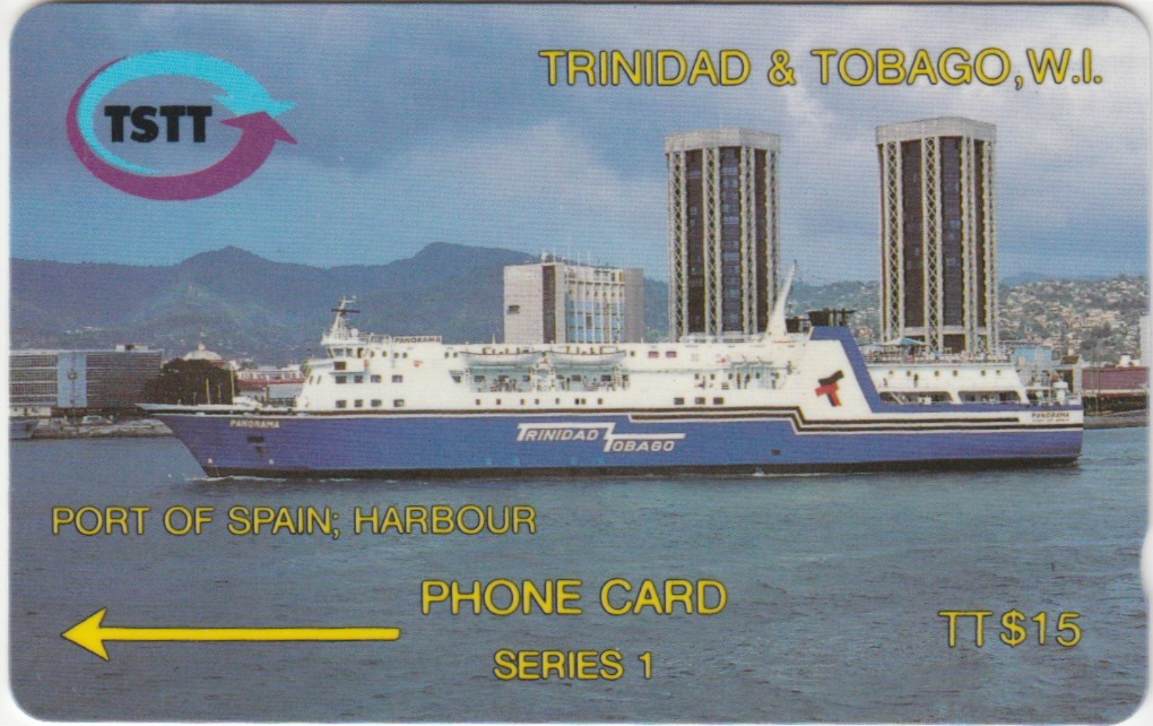 Trinidad & Tobago : T&T-2AA . "PORT Of SPAIN HARBOR " - Trinité & Tobago