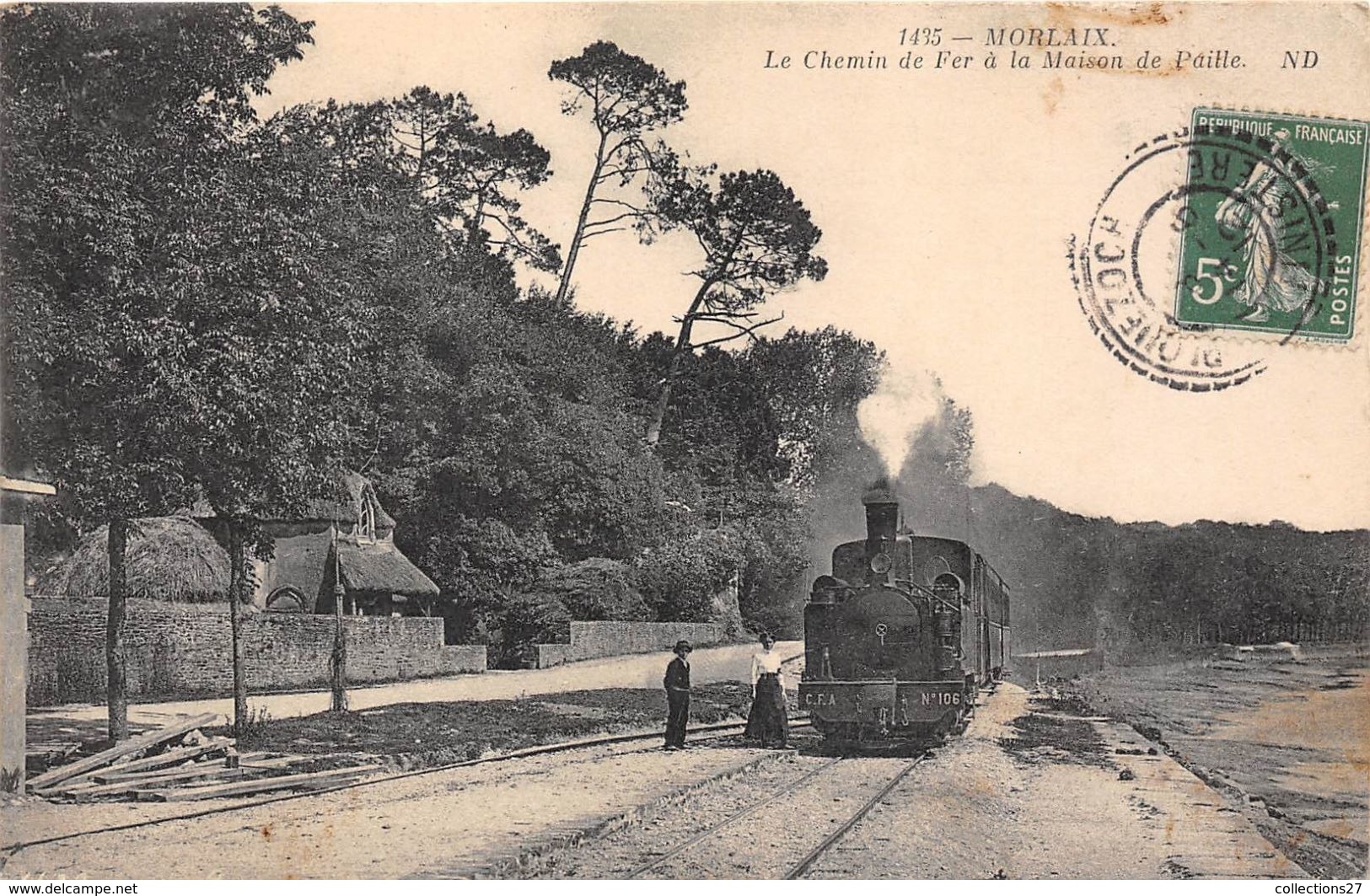 29-MORLAIX- LE CHEMIN DE FER A LA MAISON DE PAILLE - Morlaix