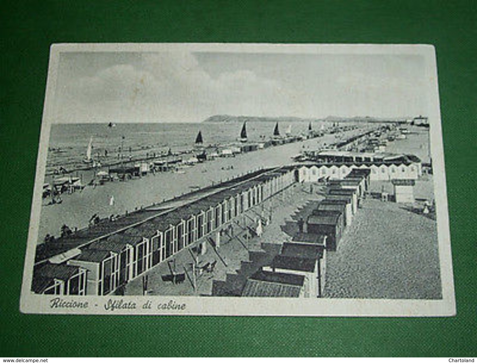 Cartolina Riccione - Sfilata Di Cabine 1935 Ca - Rimini