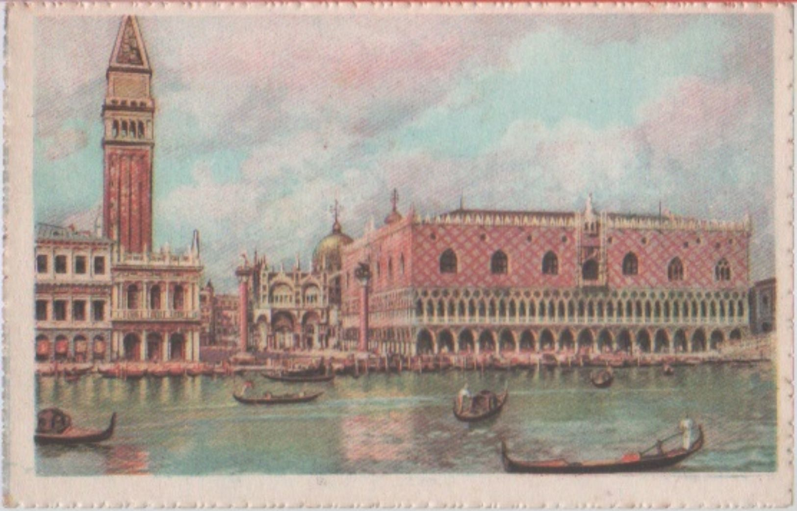 Venezia. Panorama Dal Mare. Illustratore - Venezia