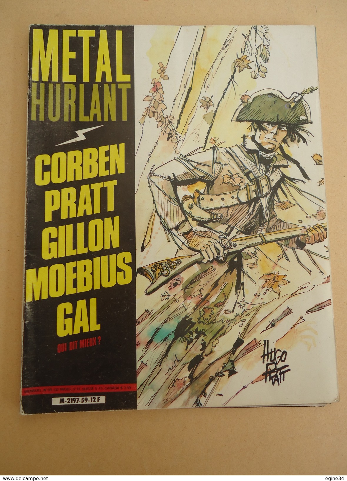 Revue - Métal Hurlant - No 59 - 1981 - Corben - Pratt - Gillon - Moebius - Gall - Métal Hurlant