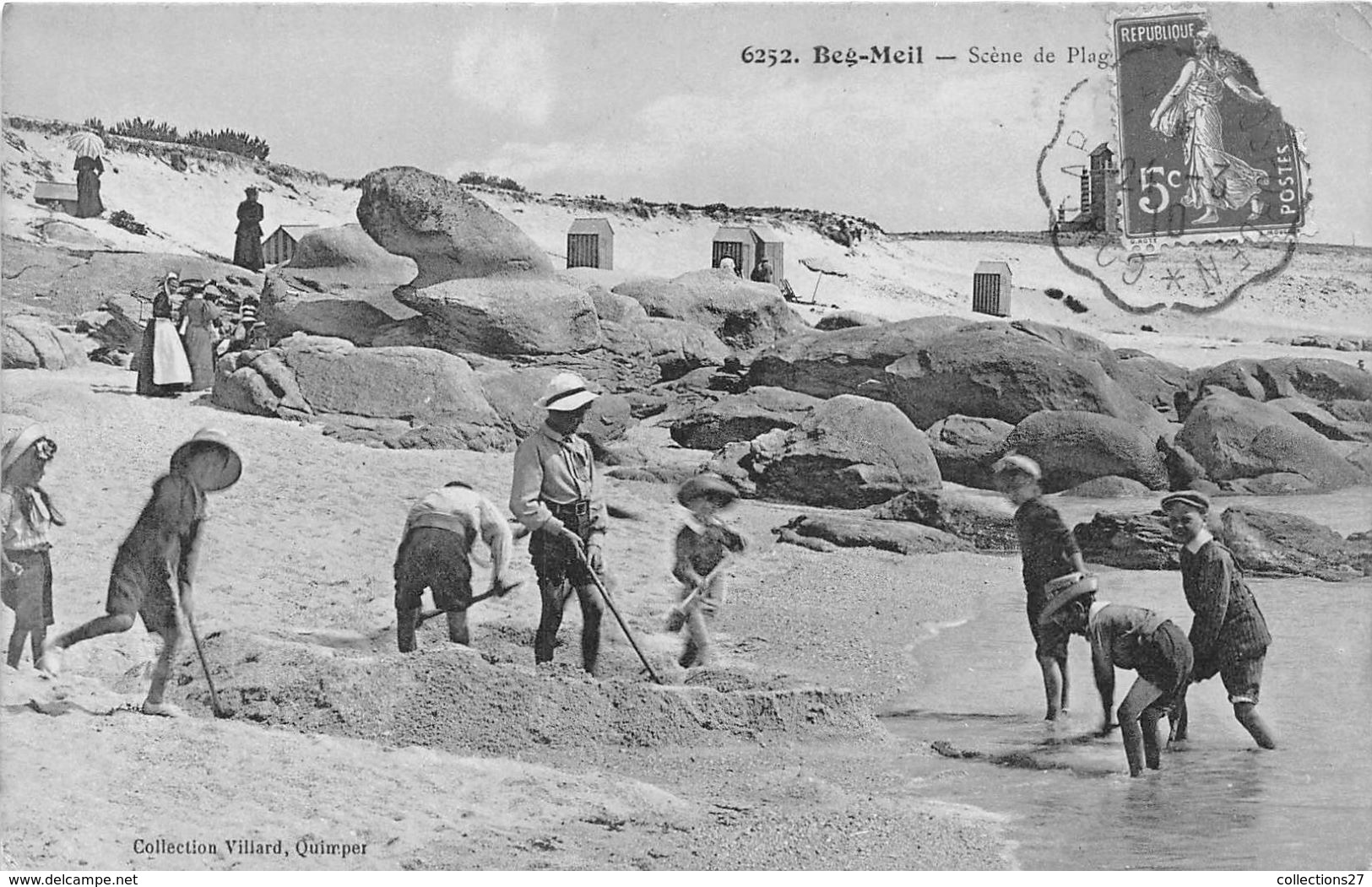 29-BEG-MEIL- SCENE DE PLAGE - Beg Meil