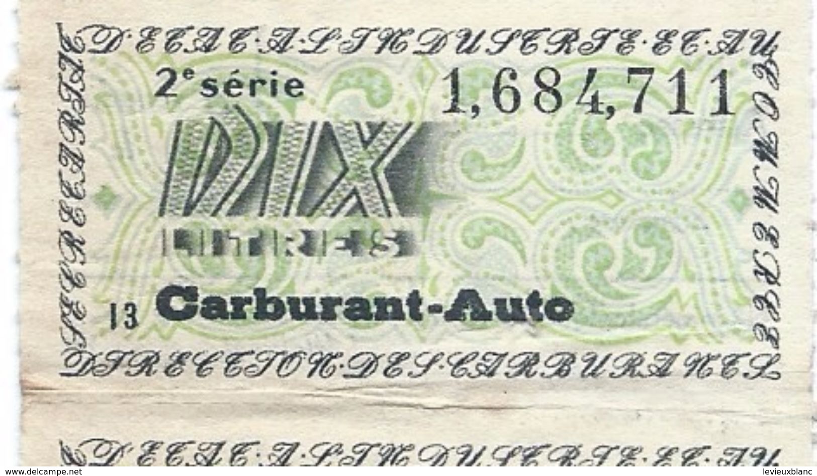 Libération/Tickets De Rationnement/6 Tickets/10 Litres Carburant Auto / Années 1945-1950       OL100 - Documents