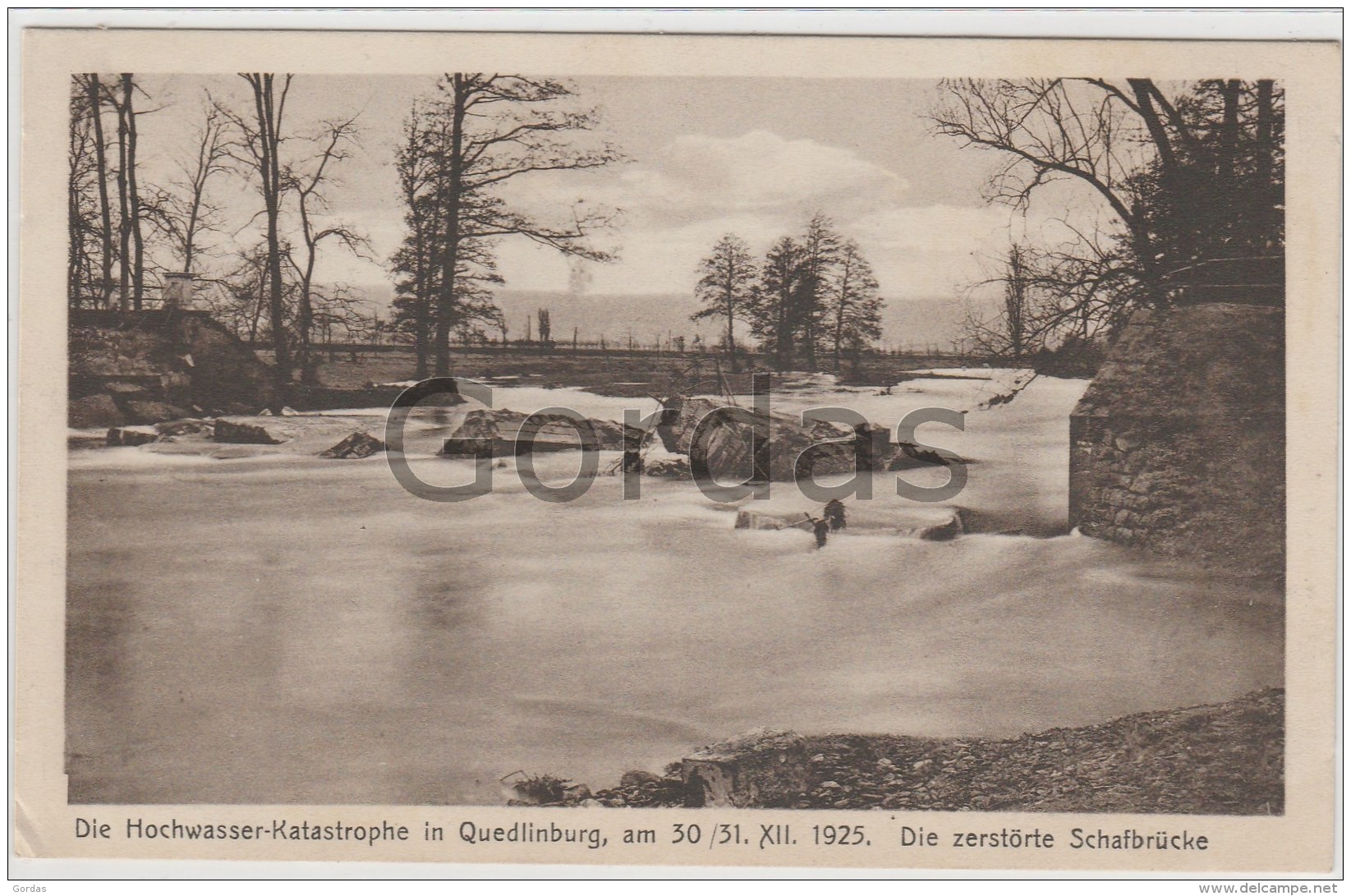 Germany - Quedlinburg - Die Hochwasser - Katastrophe - 1925 - Quedlinburg
