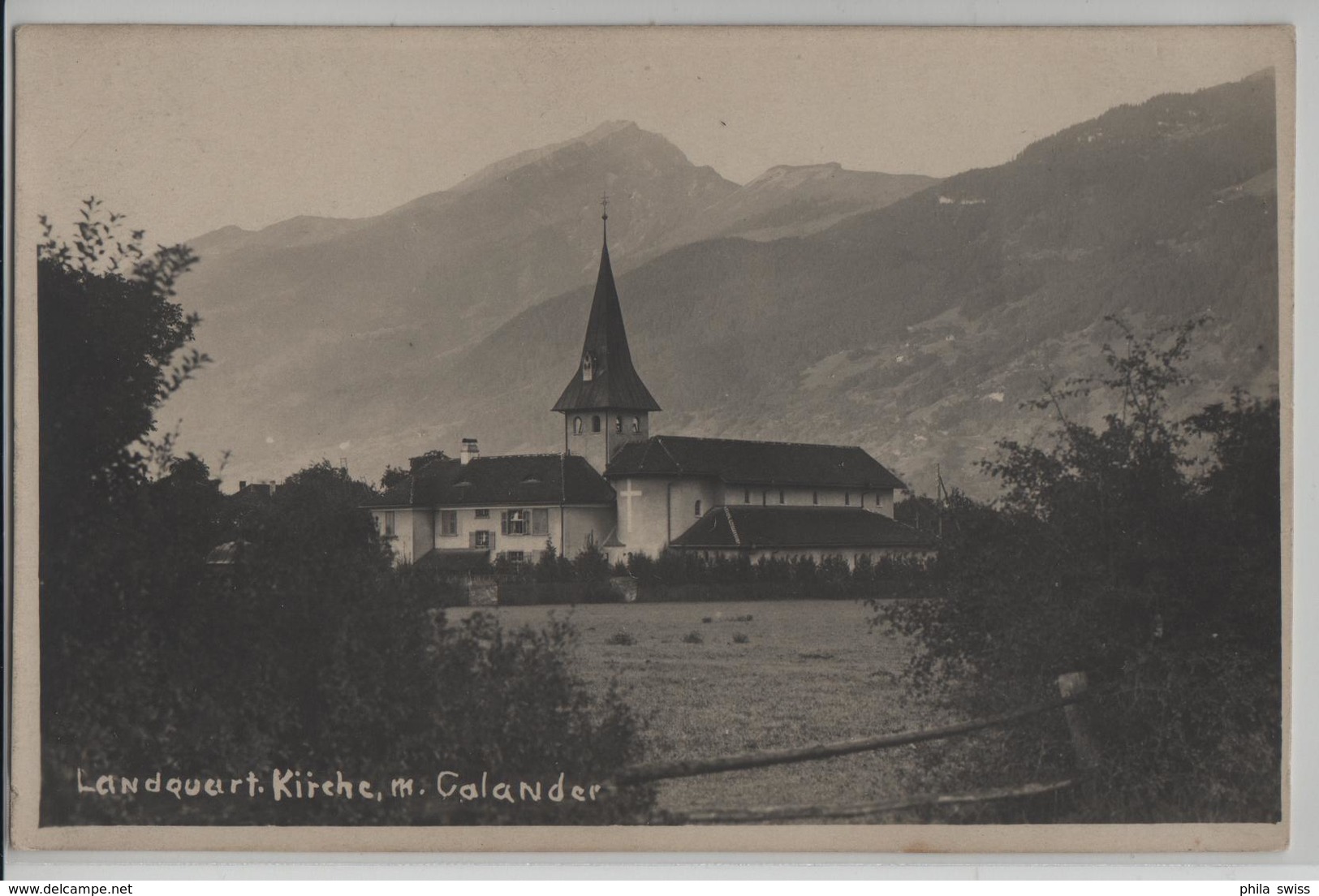 Landquart - Kirche Mit Calander - Landquart