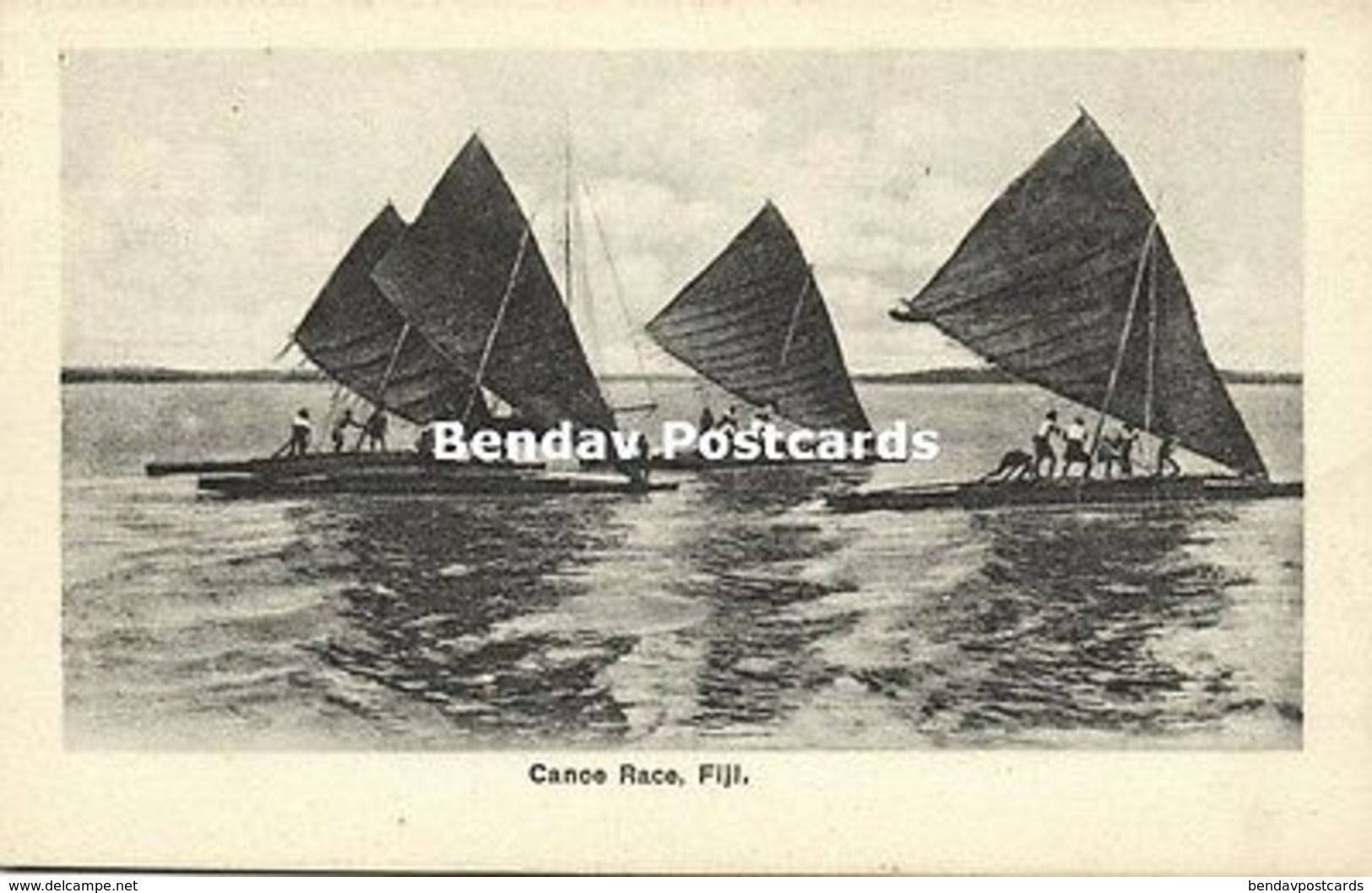 Fiji Islands, Canoe Race (1910s) Robbie And Company - Fiji