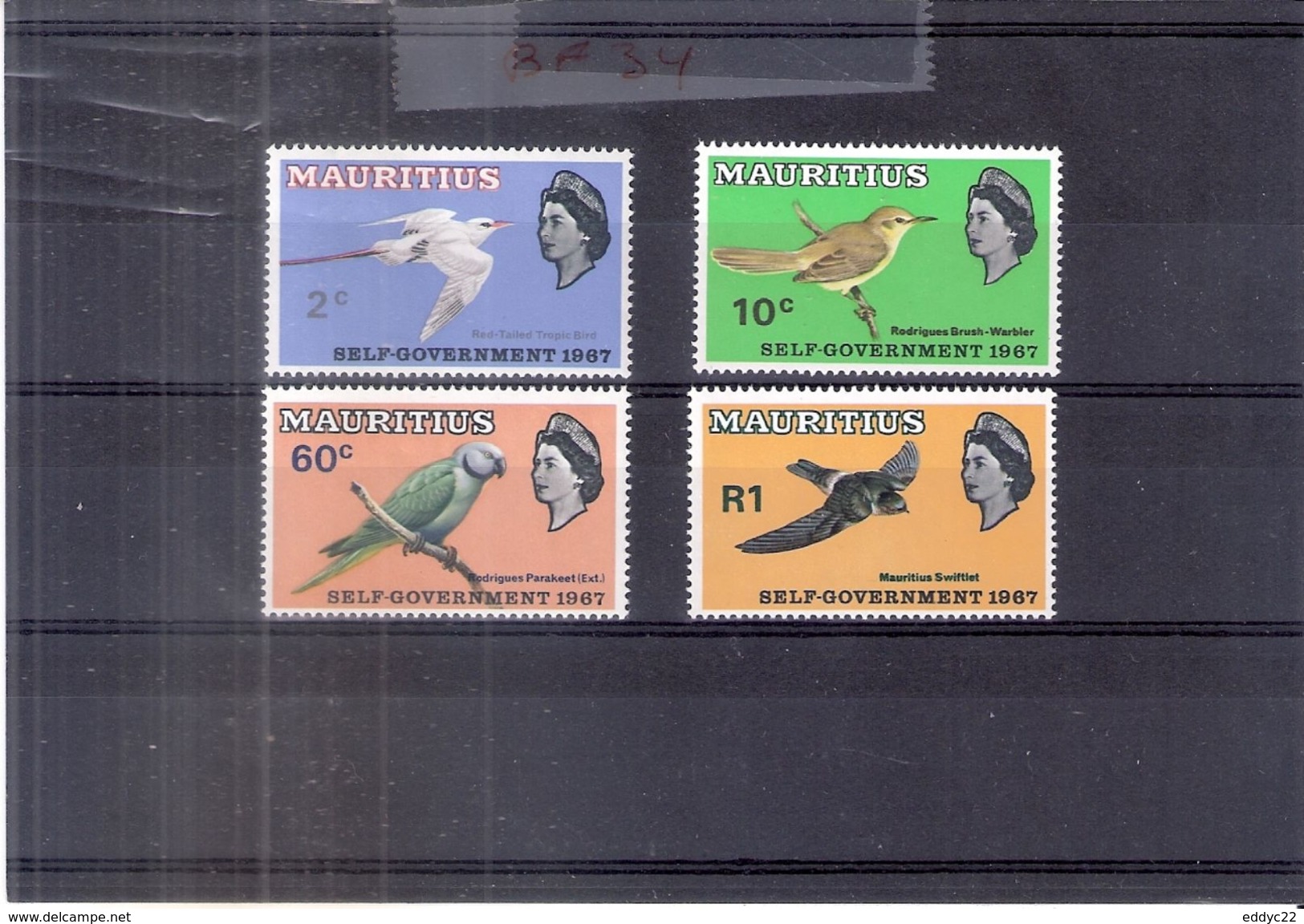 Mauritius - Birds - Oiseaux - Yv.292/95 - Complete Set - XX/MNH - Maurice (...-1967)