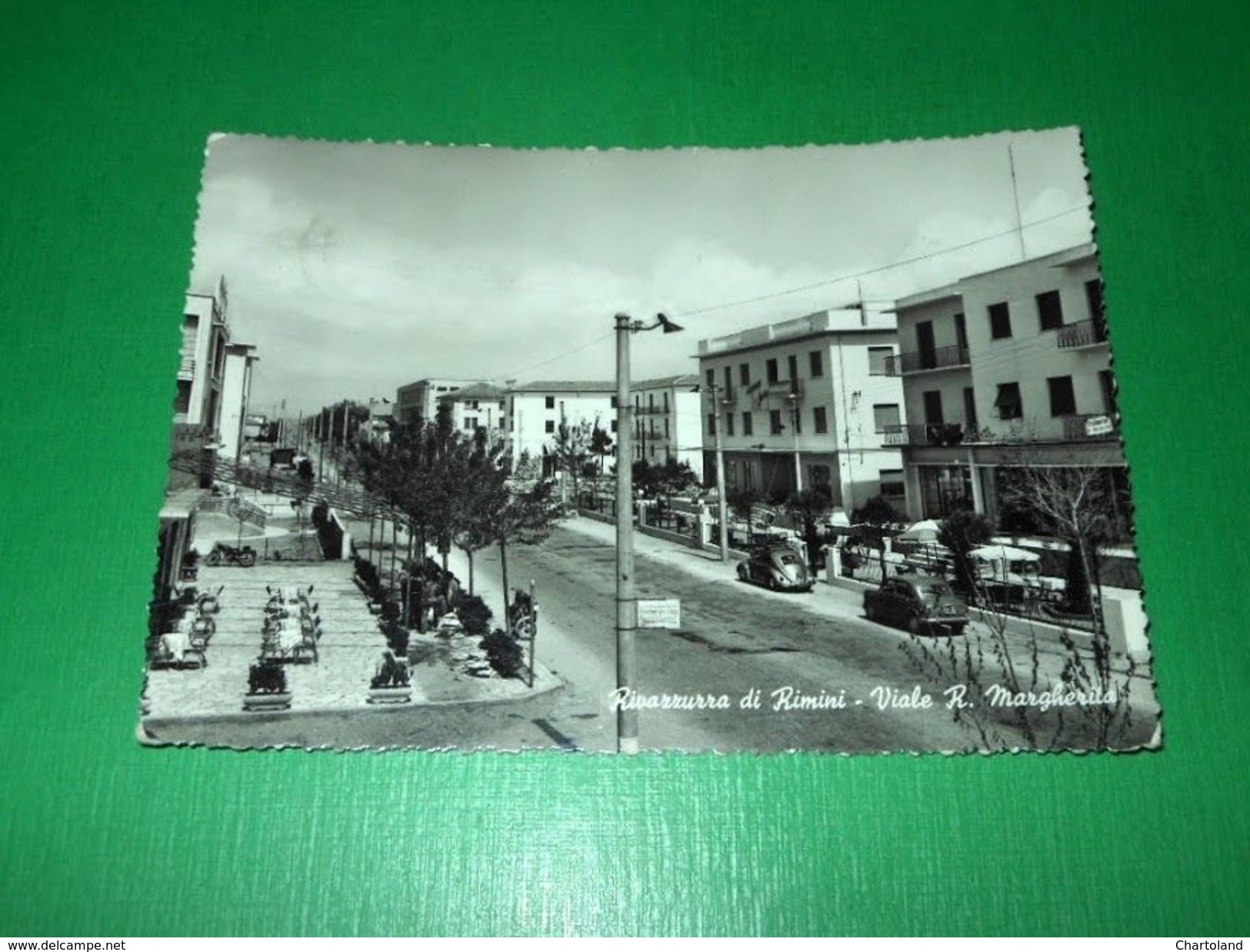 Cartolina Rivazzurra Di Rimini - Viale R. Margherita 1958 - Rimini