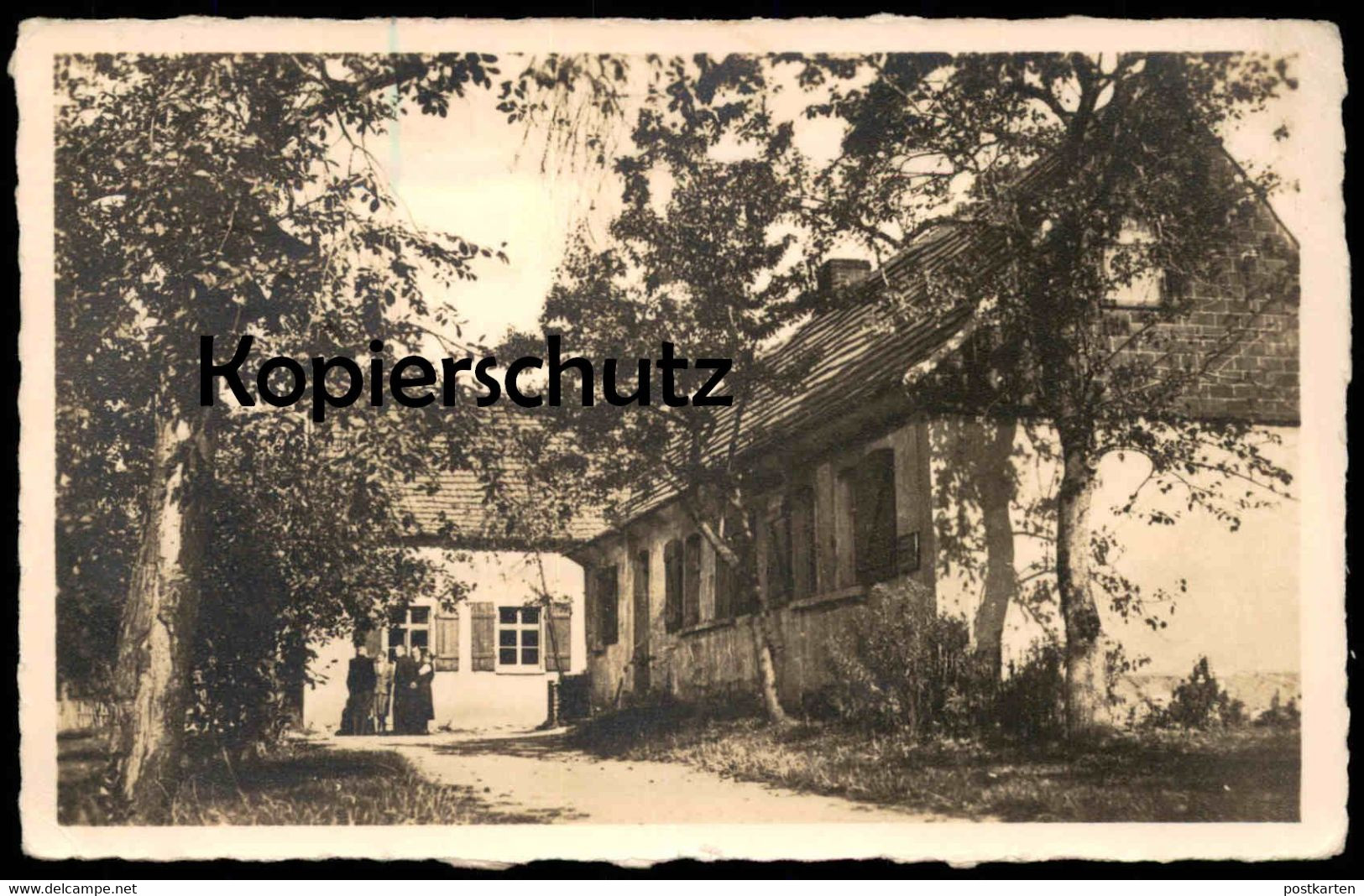 ALTE POSTKARTE KIRCHLICHES LANDHEIM PLODDA DÜBENER HEIDE Muldestausee Bitterfeld Rechteckstempel Schlaitz Postcard Cpa - Bitterfeld