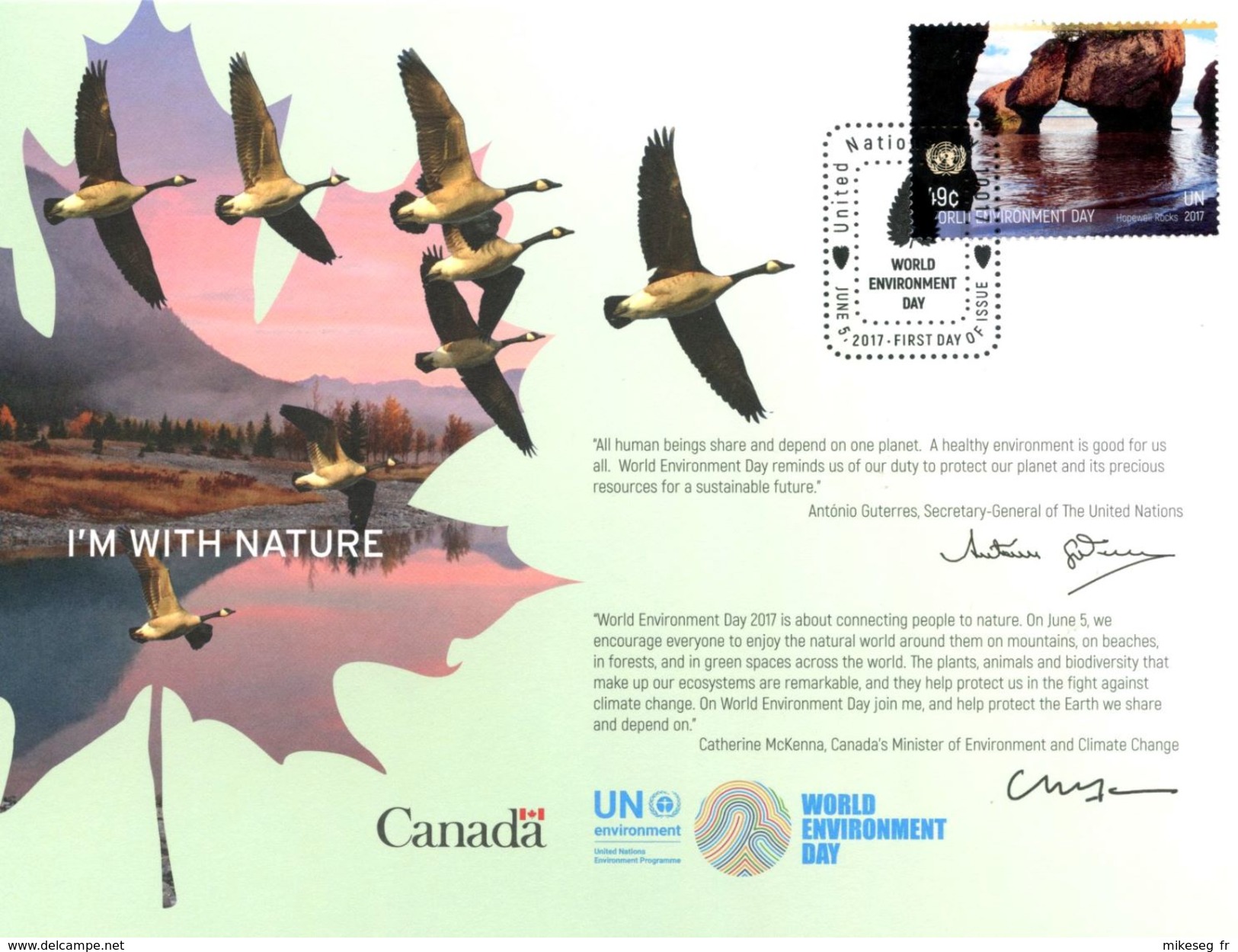 ONU New-York 2017 - UNEP - World Environment Day - Carte Souvenir - Maximumkaarten