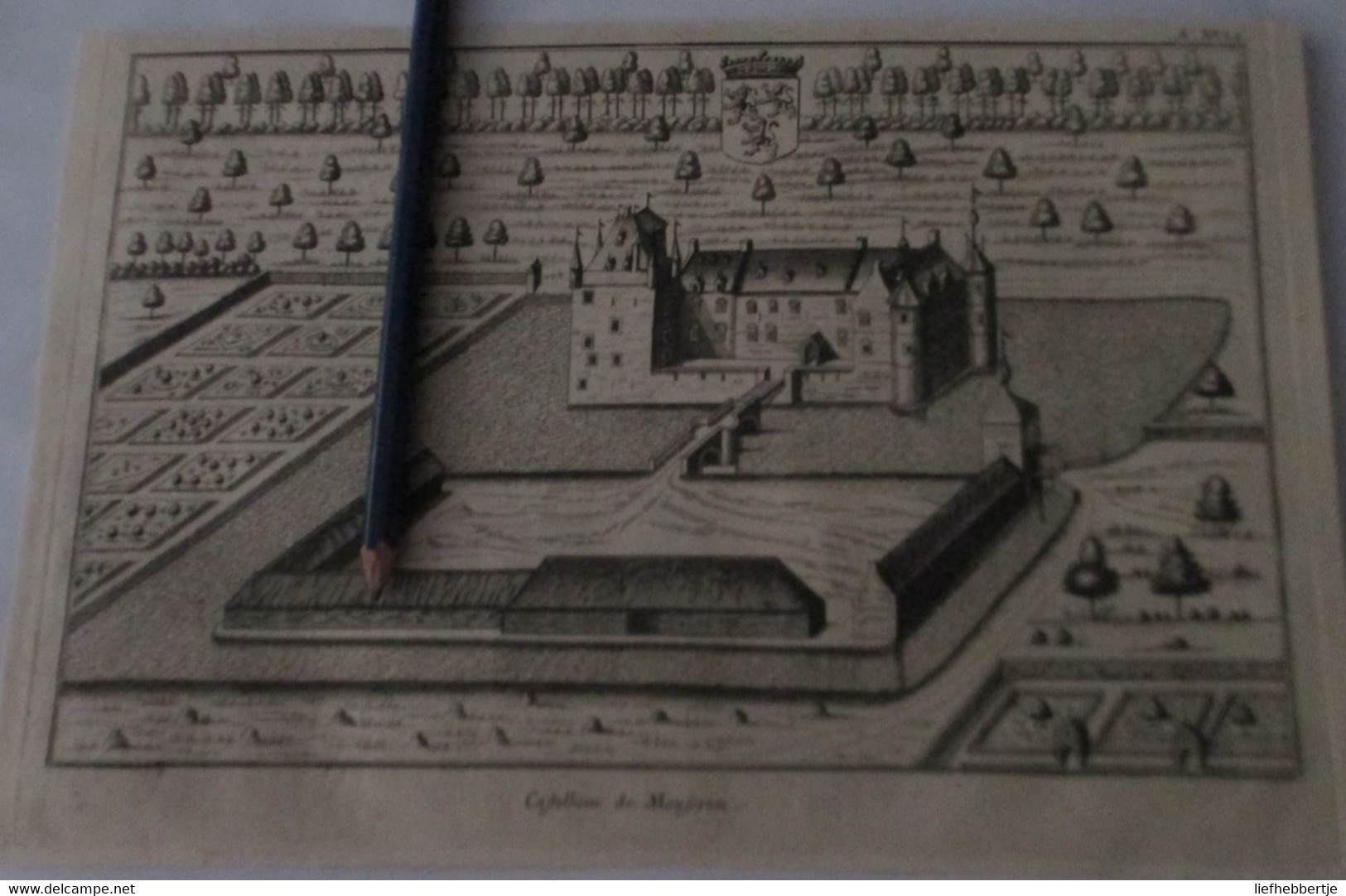 Moeskroen  Mouscron - Oude Kaart Sanderus - 1735 - Cartes Topographiques