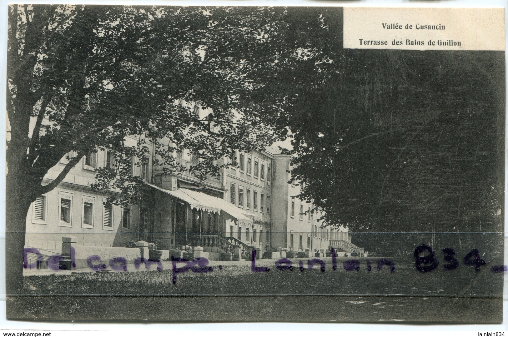 - Vallée Du Cusancin - ( Doubs ), Terrasse Des Bains De Guillon, Petite Animation, Peu Courante, Non écrite, TTBE Scans. - Other & Unclassified