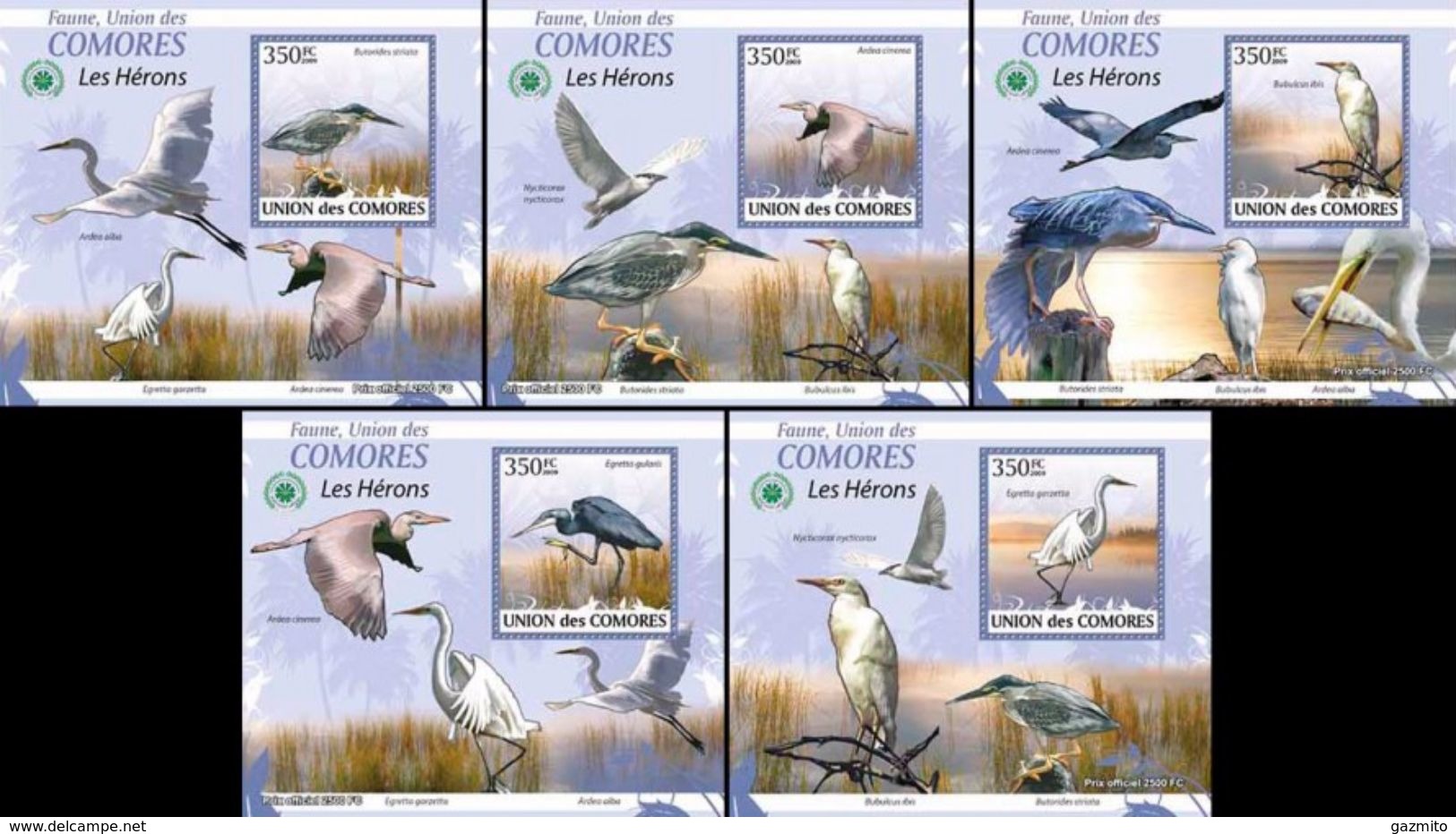 Comores 2009, Animals, Birds Henrons, 5BF - Albatros