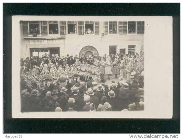 67 Lauterbourg Carte Photo Concert Du 15/2/31 , Devant La Société D'alimentation D'alsace - Lauterbourg