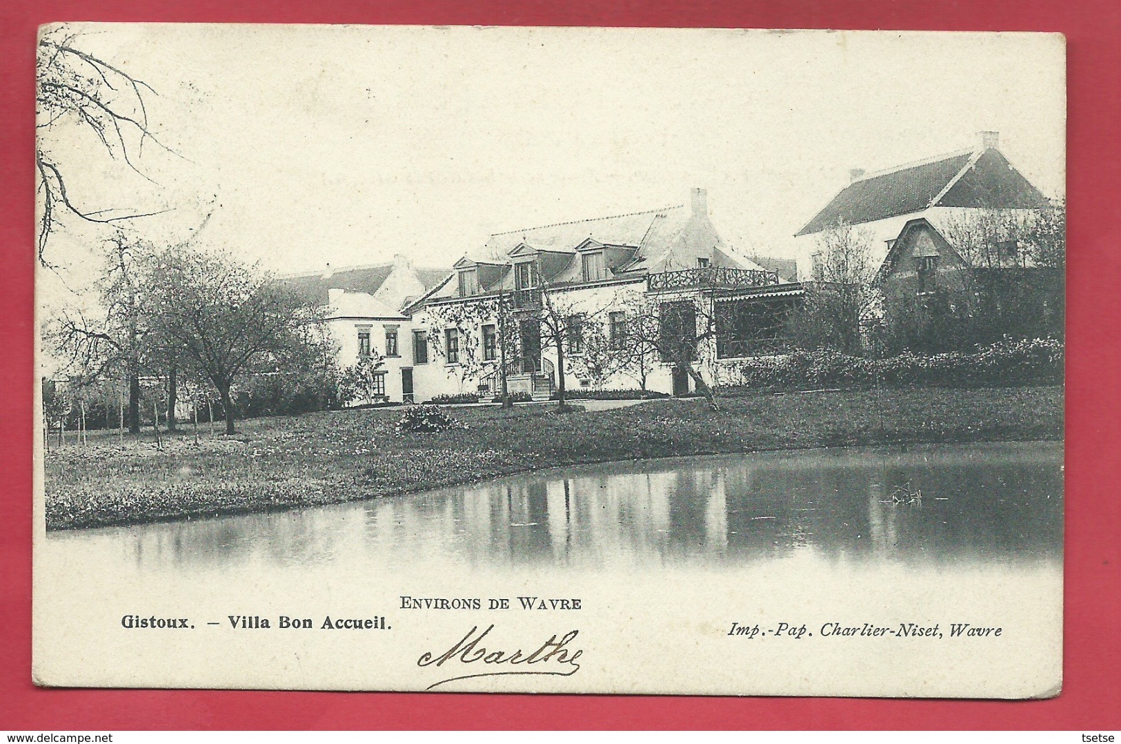 Gistoux - Villa Bon Accueil - 1904 ( Voir Verso ) - Chaumont-Gistoux