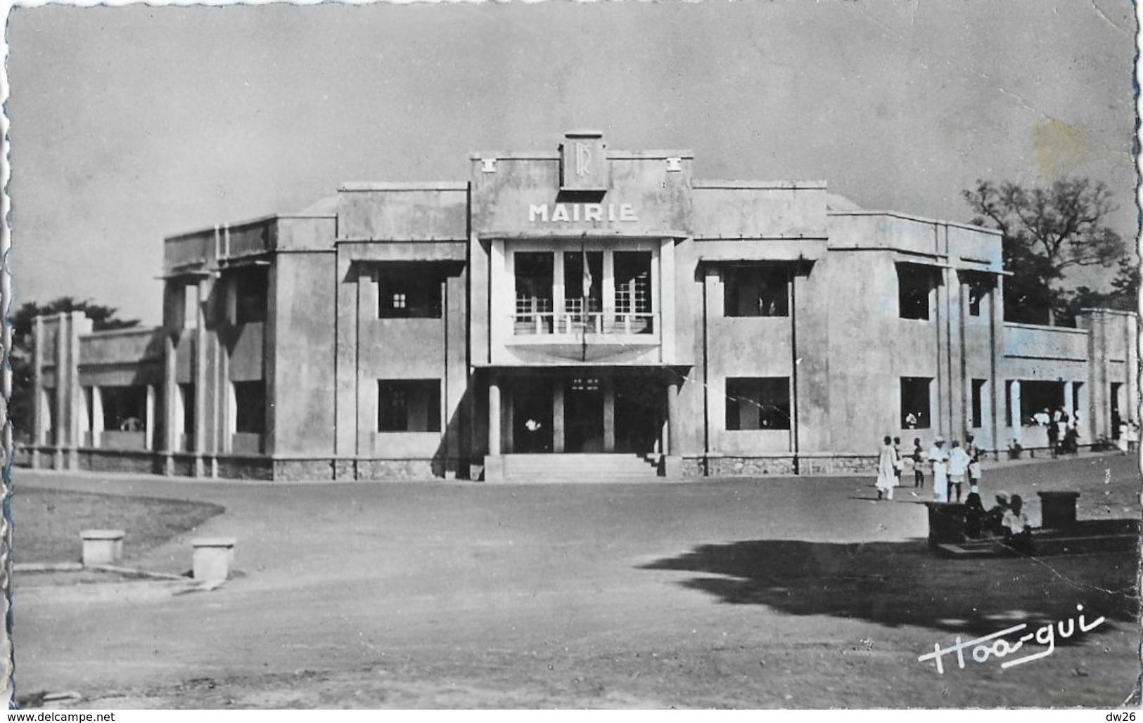 République Centrafricaine - A.E.F. Bangui, La Mairie - Carte Hoagui (librairie Au Messager) - República Centroafricana