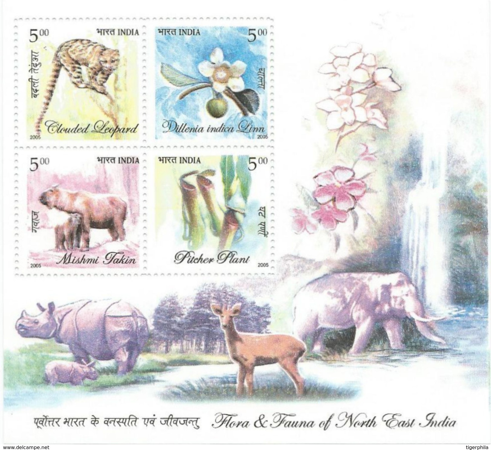 INDIA 2005 Flora & Fauna Of North East 10 Nos. MINIATURE SHEETS MNH - Other & Unclassified