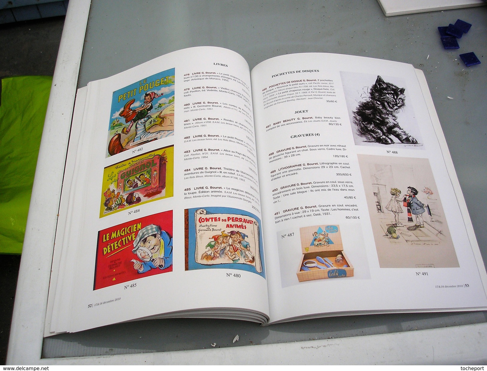 CATALOGUE DROUOT GERMAINE BOURET DE 88 PAGES DONT 16 PAGES POUR GERMAINE BOURET GRAVURES CARTES CERAMIQUES DESSINS  ECT.