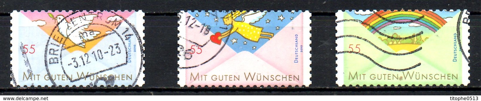 ALLEMAGNE. Timbres Oblitérés De 2010. Mit Guten Wünschen. - Used Stamps