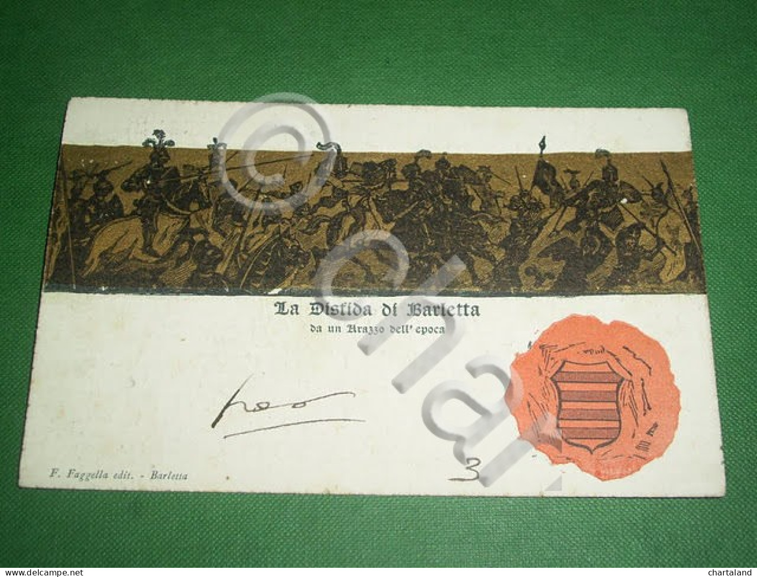 Cartolina La Disfida Di Barletta ( Da Un Arazzo D' Epoca ) 1901 Ca - Bari
