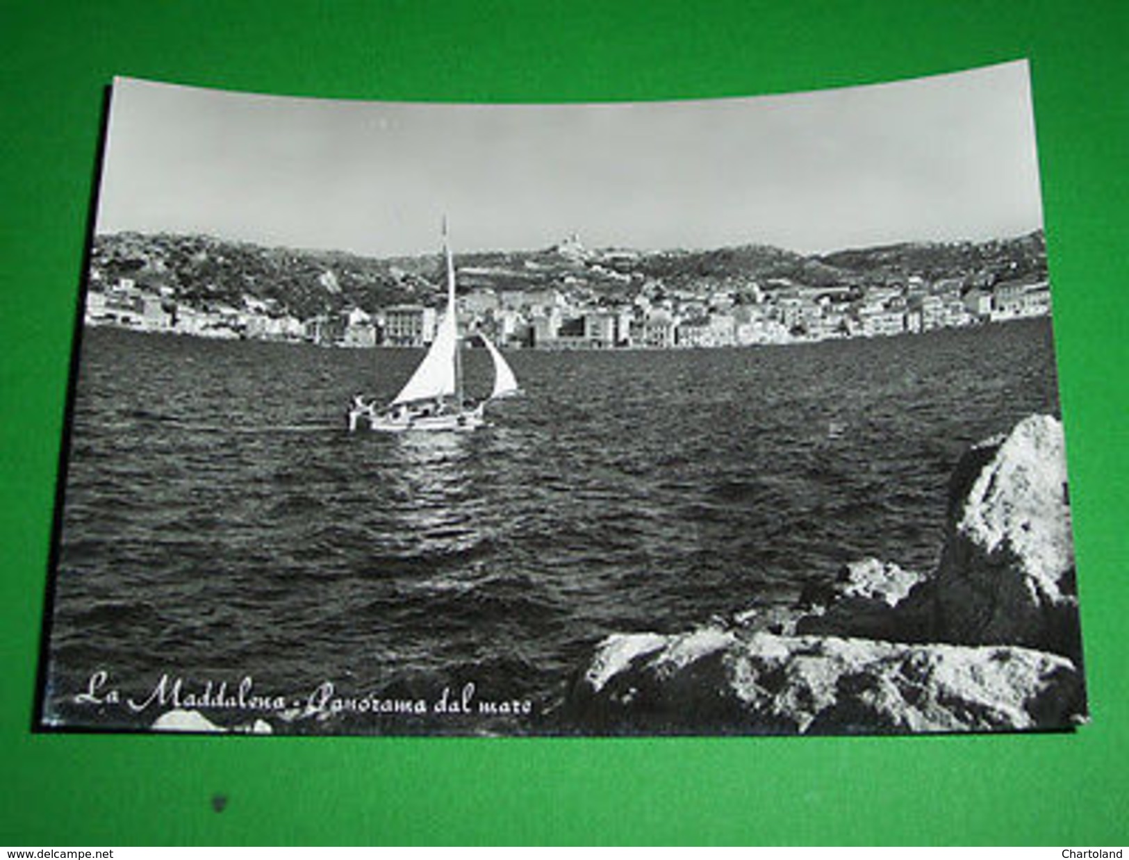 Cartolina La Maddalena - Panorama Dal Mare 1955 Ca - Cagliari
