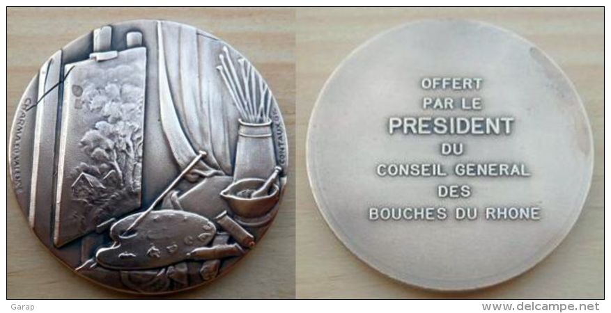 D3-631 Médaille Bronze Signée  Contaux  GM, Gravée Charma ED Valence - Bronzes