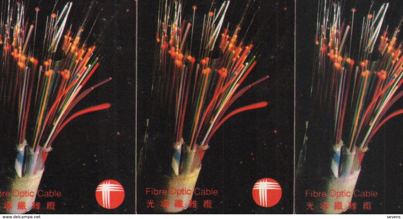 Definitive Autelca Phonecard,Fibre Optic Cable,backside 7-Eleven,used(see Description) - Hong Kong