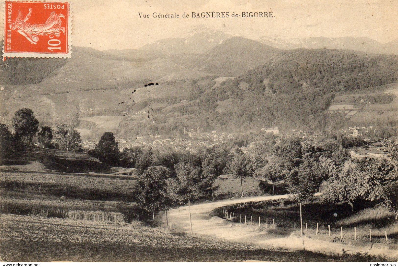 CPA 65 BAGNERES DE BIGORRE Vue Générale - Bagneres De Bigorre