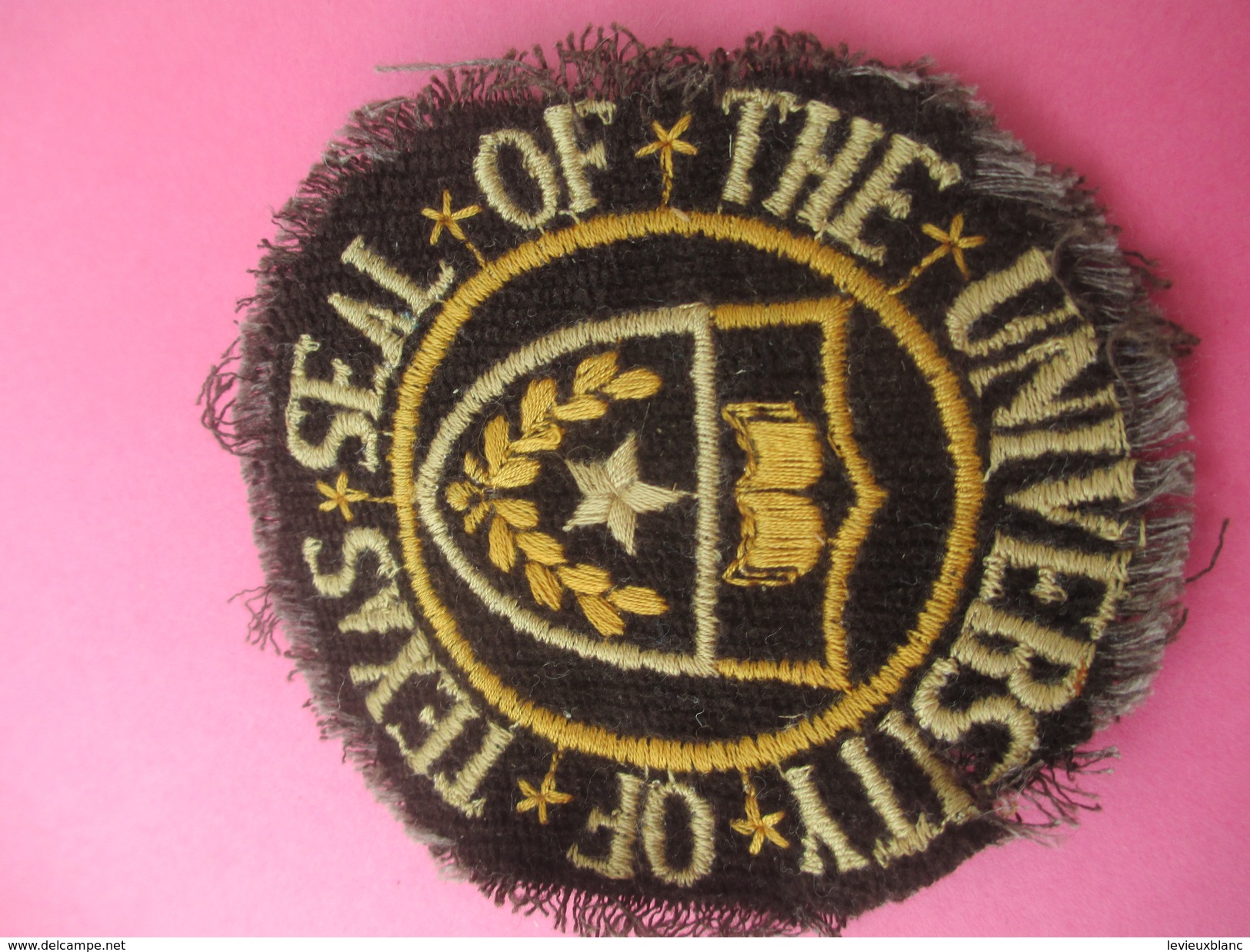 Ecusson Tissu/Seal Of The University Of Texas / Austin / USA/Années 1960-1970   ET188 - Ecussons Tissu