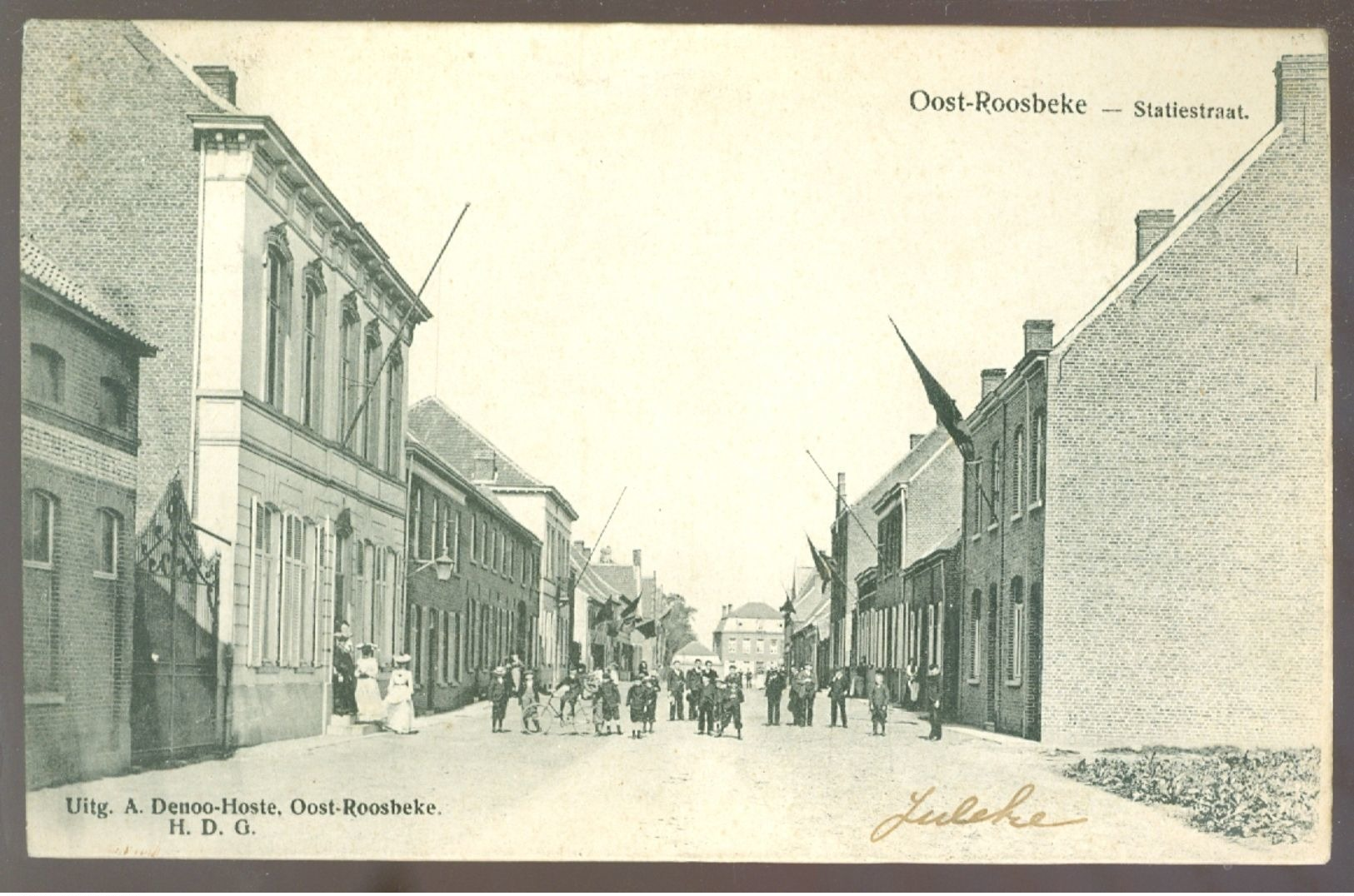 Oost - Roosbeke ( Oostrozebeke)    :  Statiestraat - Oostrozebeke