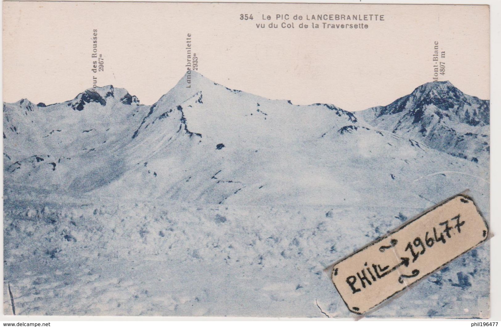 73 Savoie - Cpa / Le Pic De Lancebranlette Vu Du Col De La Traversette. - Autres & Non Classés