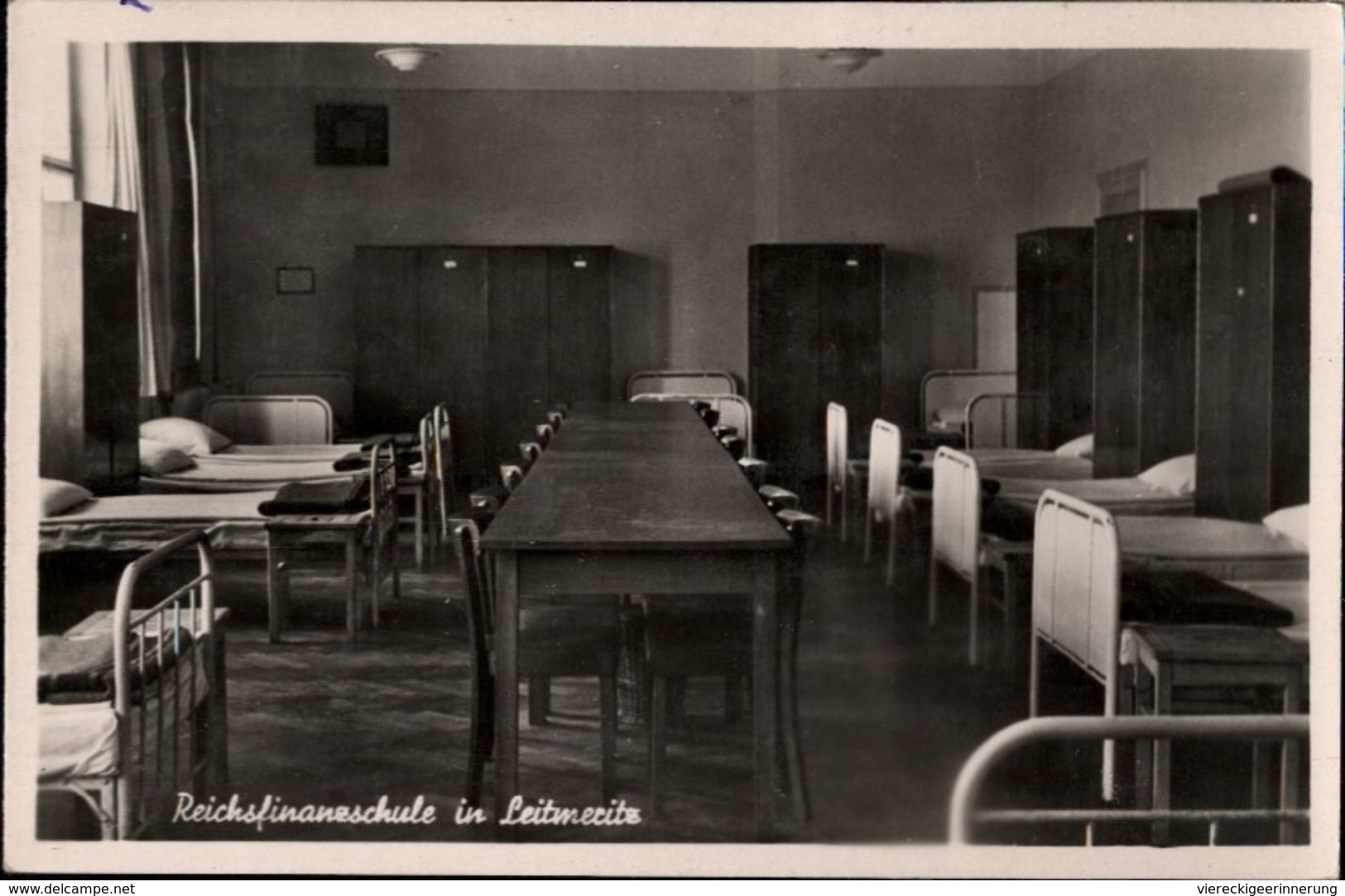 ! Alte Ansichtskarte Reichsfinanzschule In Leitmeritz - Sudeten