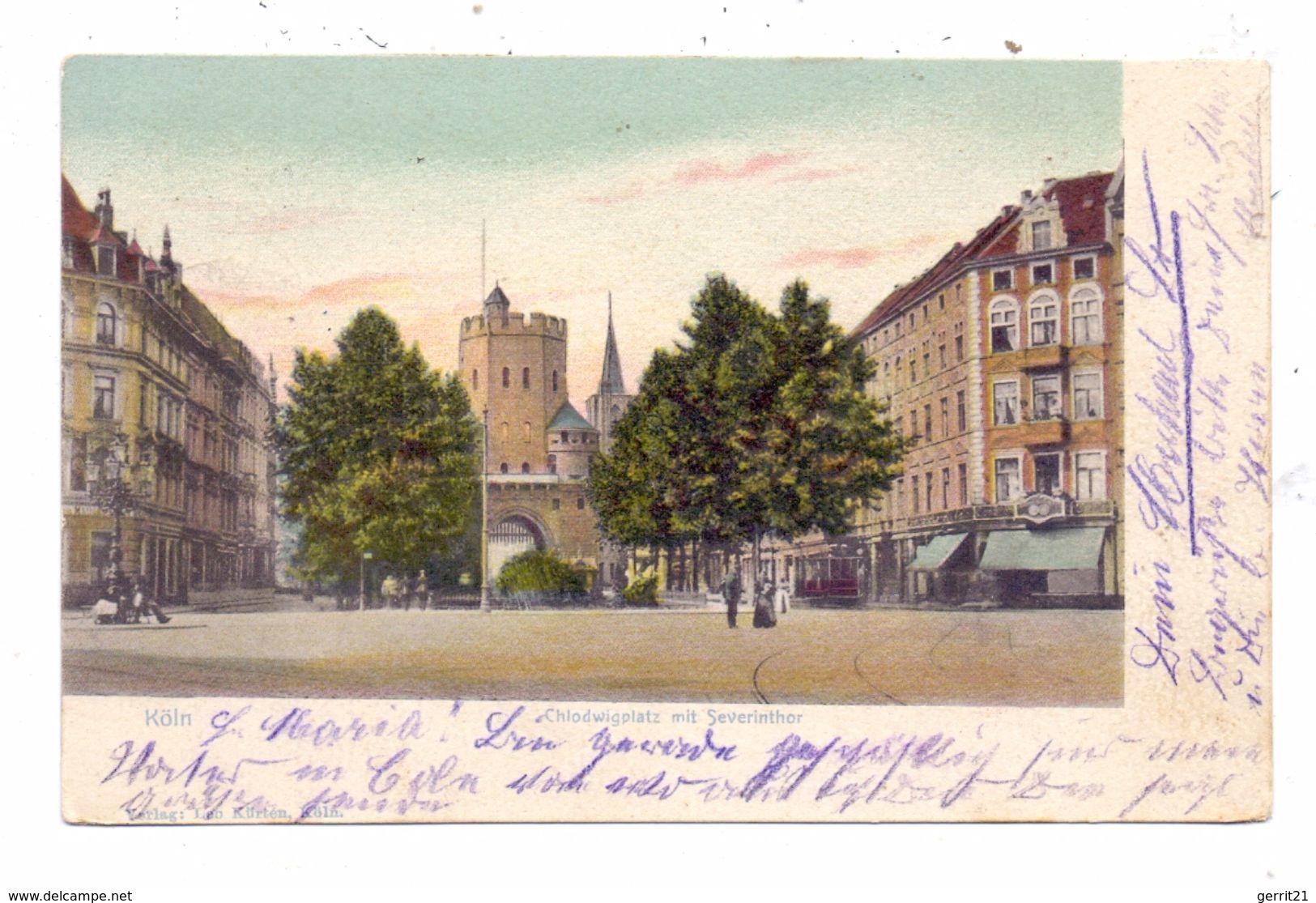 5000 KÖLN, Chlodwigplatz, Severinstor, Strassenbahn, 1902 - Köln