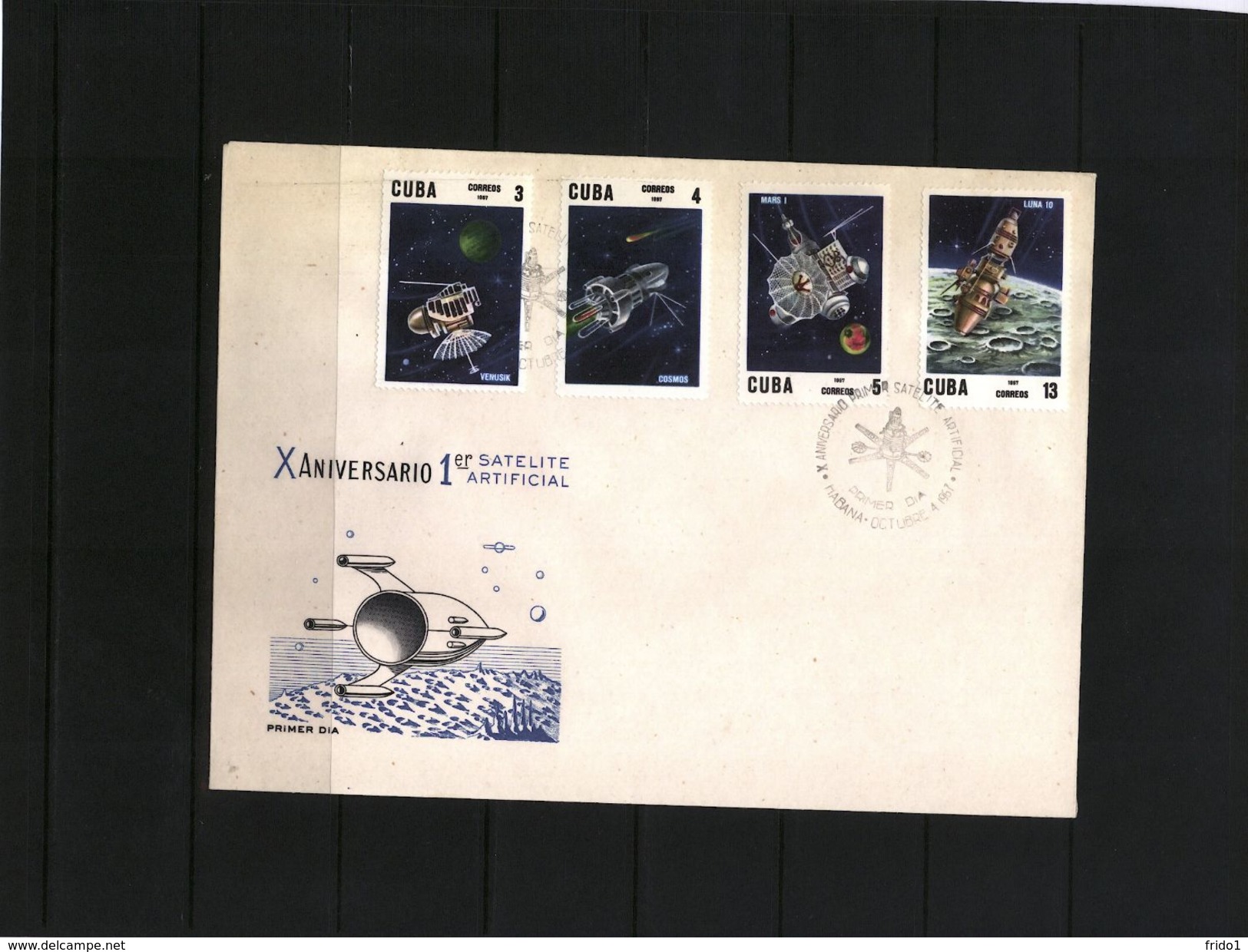 Kuba / Cuba 1967 Raumfahrt / Space  FDC - América Del Sur