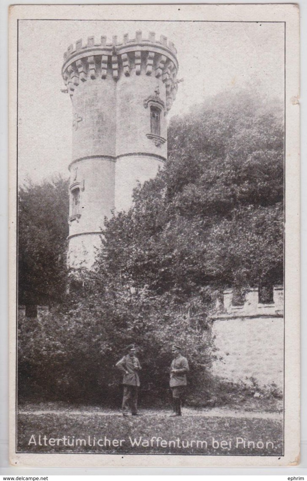 Altertümlicher Waffenturm Bei PINON - Feldpost Aisne Soldat Allemand Grande Guerre WW1 - Sonstige & Ohne Zuordnung