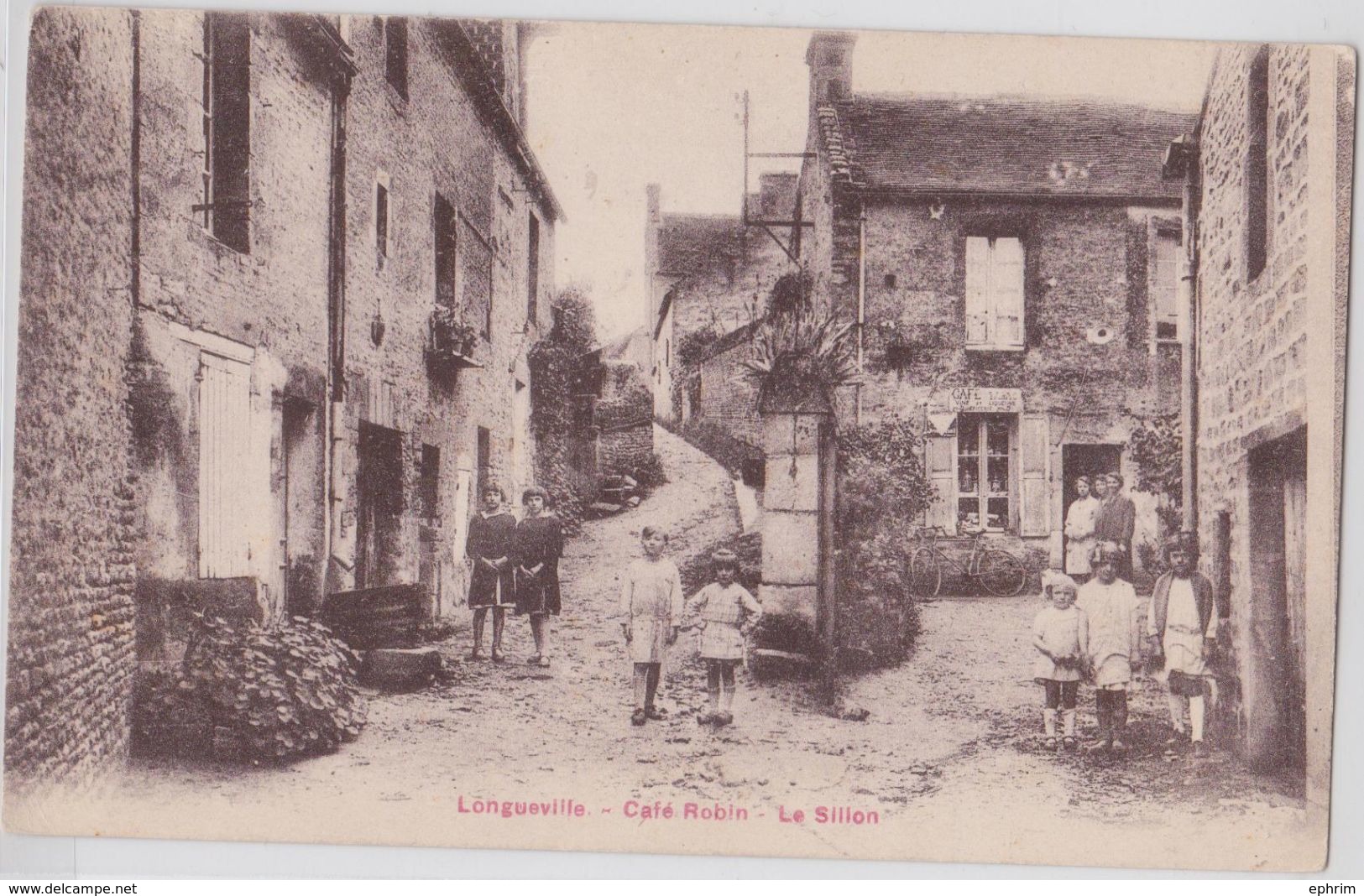 LONGUEVILLE (Seine-et-Marne) - Café Robin - Le Sillon - Autres & Non Classés