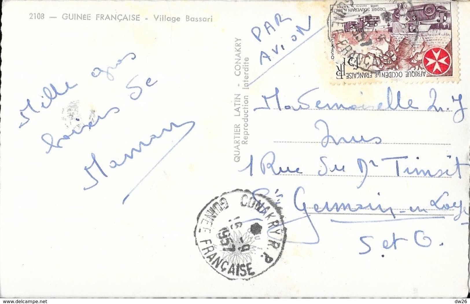 Guinée Française (A.O.F.) - Village Bassari - Edition Quartier Latin, Konakry - Französisch-Guinea