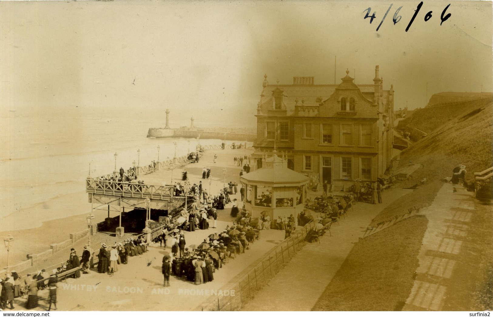 YORKS - WHITBY - SALOON AND PROMENADE RP 1906   Y3309 - Whitby