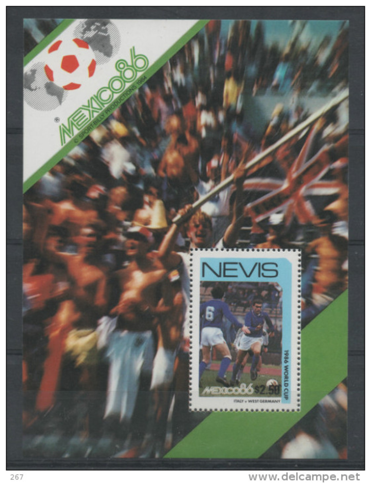 NEVIS  BF  13   * *  ( Cote 4e ) Cup 1986    Football  Soccer  Fussball - 1986 – Messico