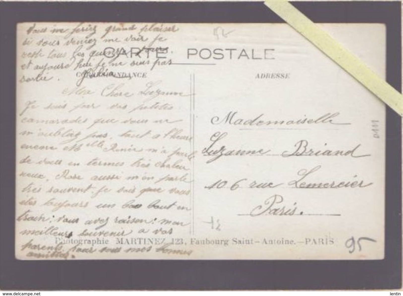 Photographe Martinez De Paris - Légende Manuscrite D'époque :  "Photo Prise Au Bord Du Lac D'Enghien" Datée 11 Sep 1911 - Enghien Les Bains
