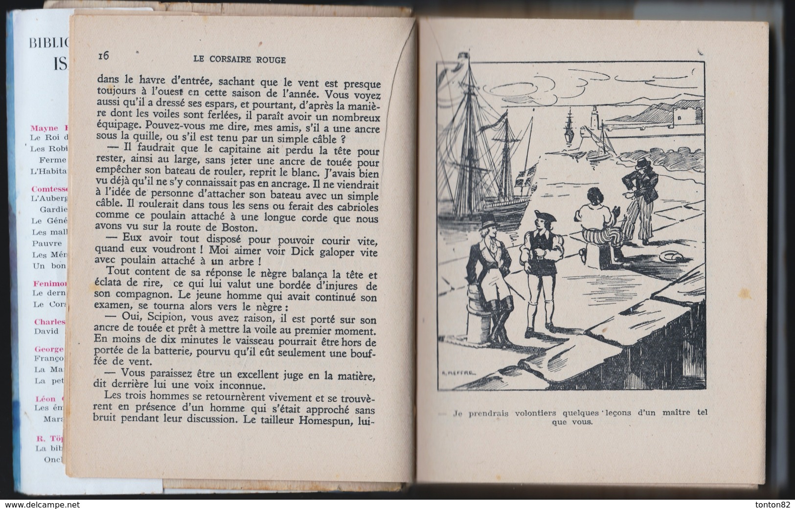 Fenimore Cooper - Le Corsaire Rouge - Bibliothèque Isard - ( 1946 ) . - Sonstige & Ohne Zuordnung