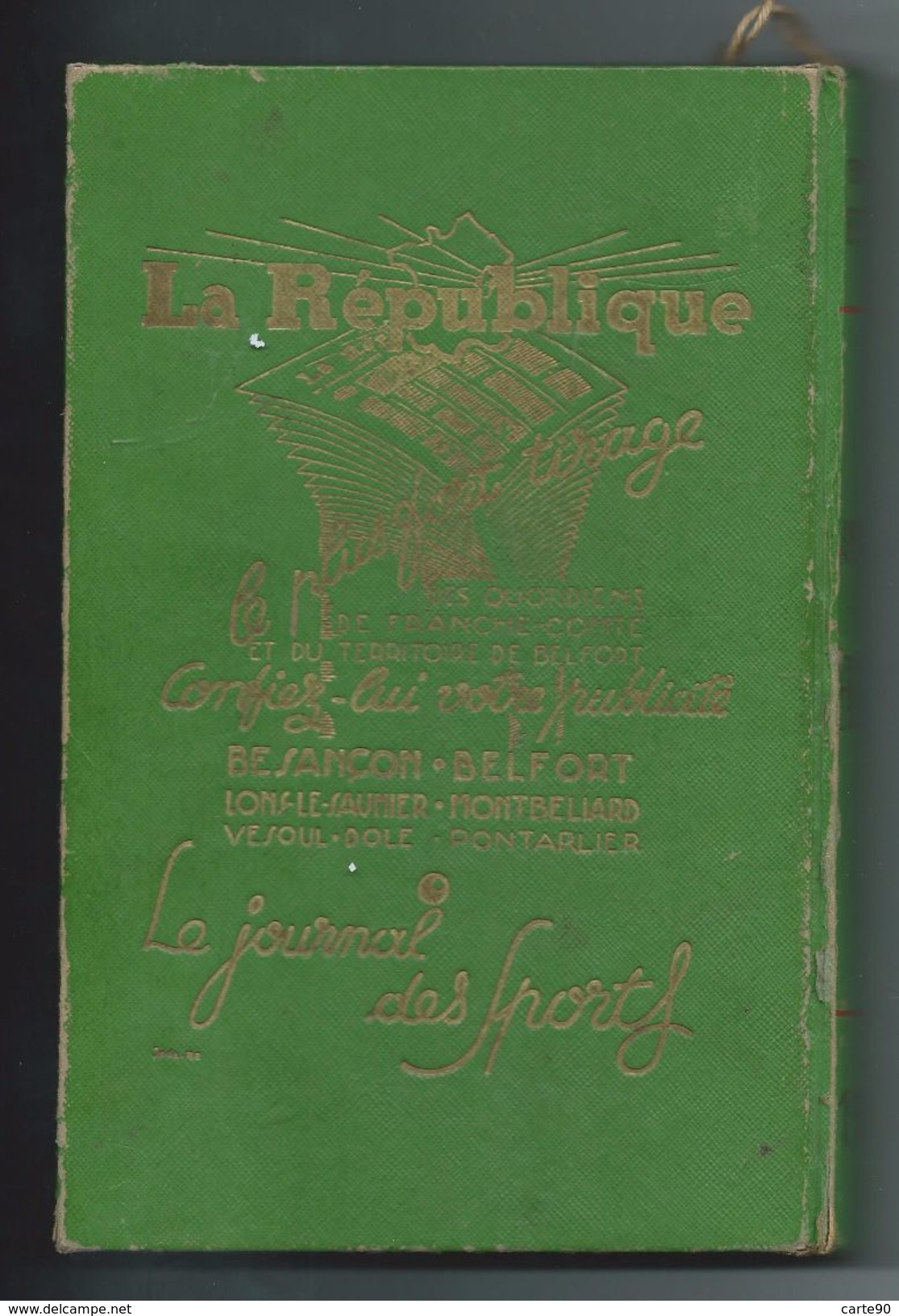 RARE ANNUAIRE FOURNIER - TERRITOIRE DE BELFORT - 1958 - TROIS SCANS - Franche-Comté