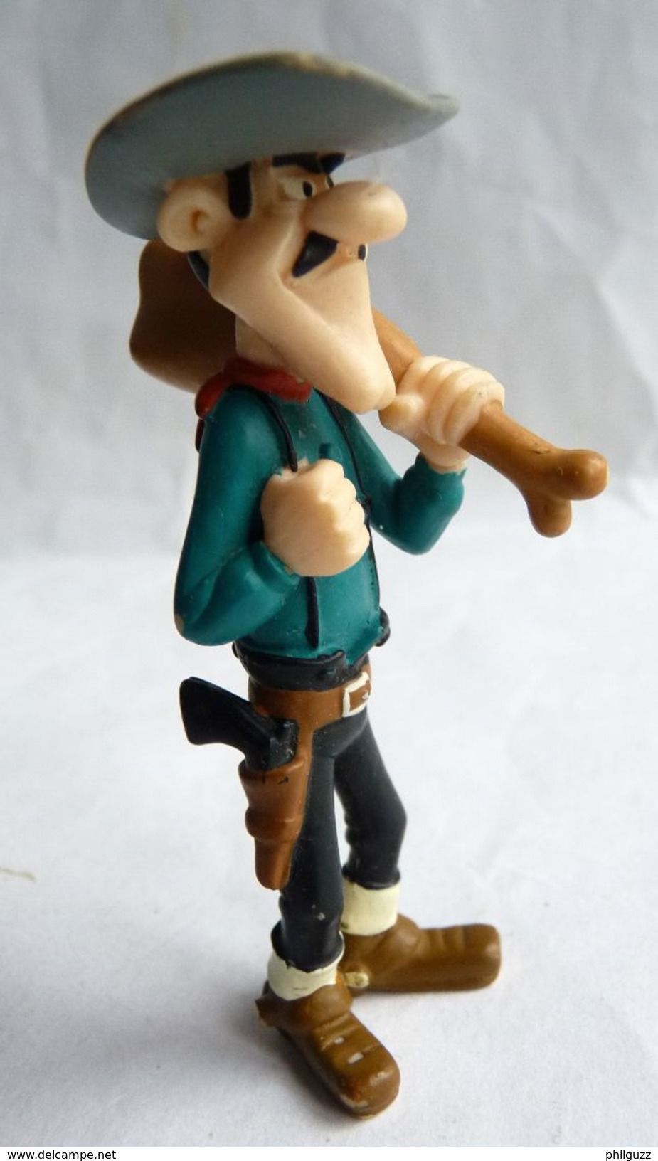 FIGURINE LUCKY LUKE PLASTOY 1997 AVEREL DALTON AVEC UN JAMBON (1) - Autres & Non Classés