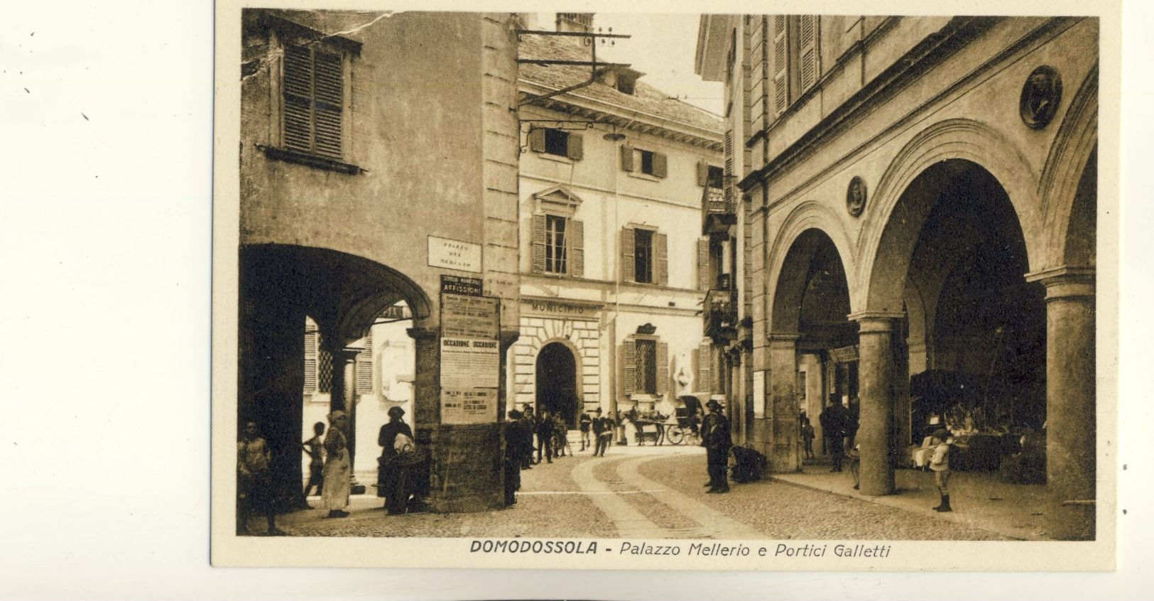 DOMODOSSOLA -- PALAZZO  MELLERIO  E  PORTICI  GALLETTI - Altri & Non Classificati